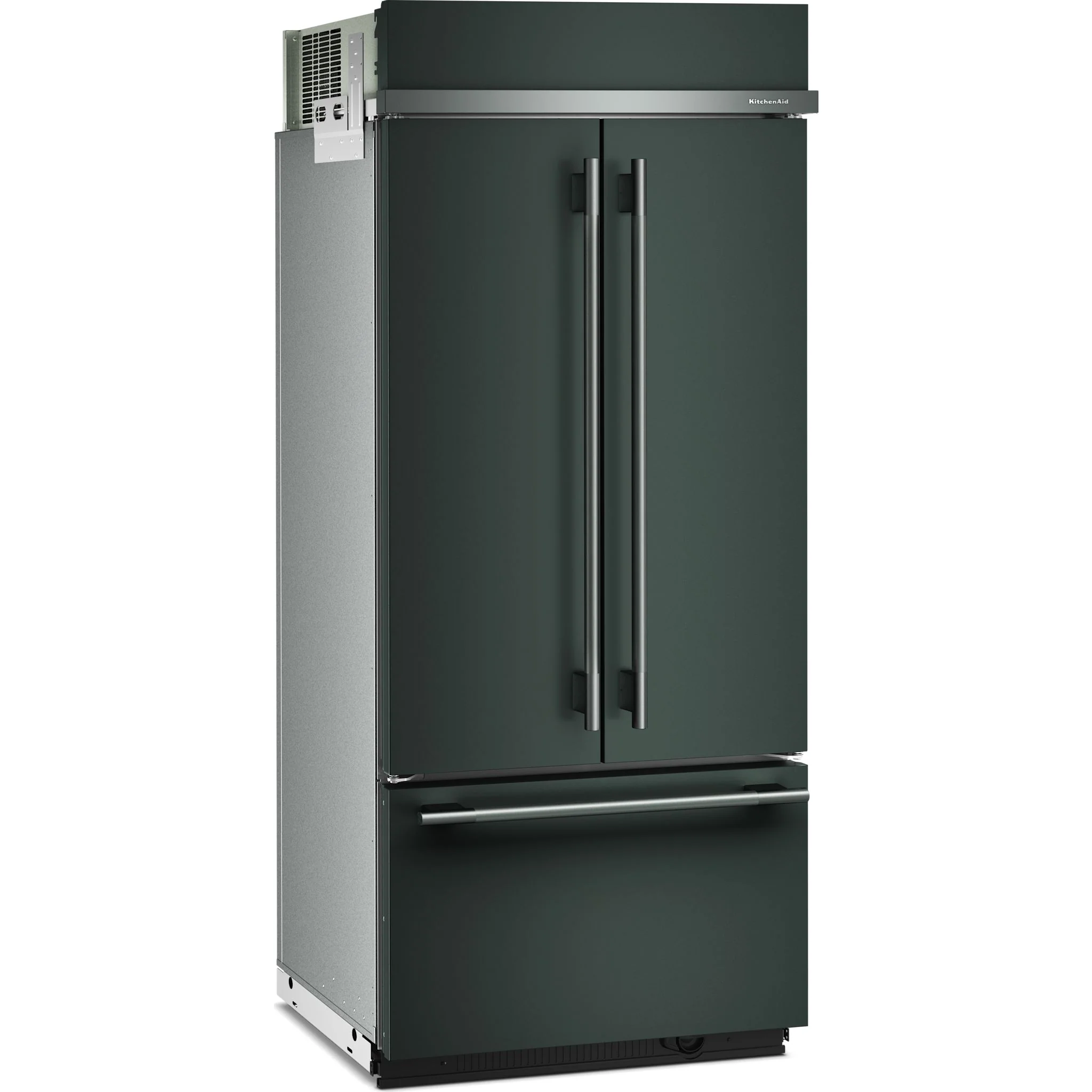 KitchenAid 20.8 Cu. Ft. 36" Built-In French Door Bottom Mount Refrigerator with Platinum Interior - Juniper (KBFN536SJP) - Image 3
