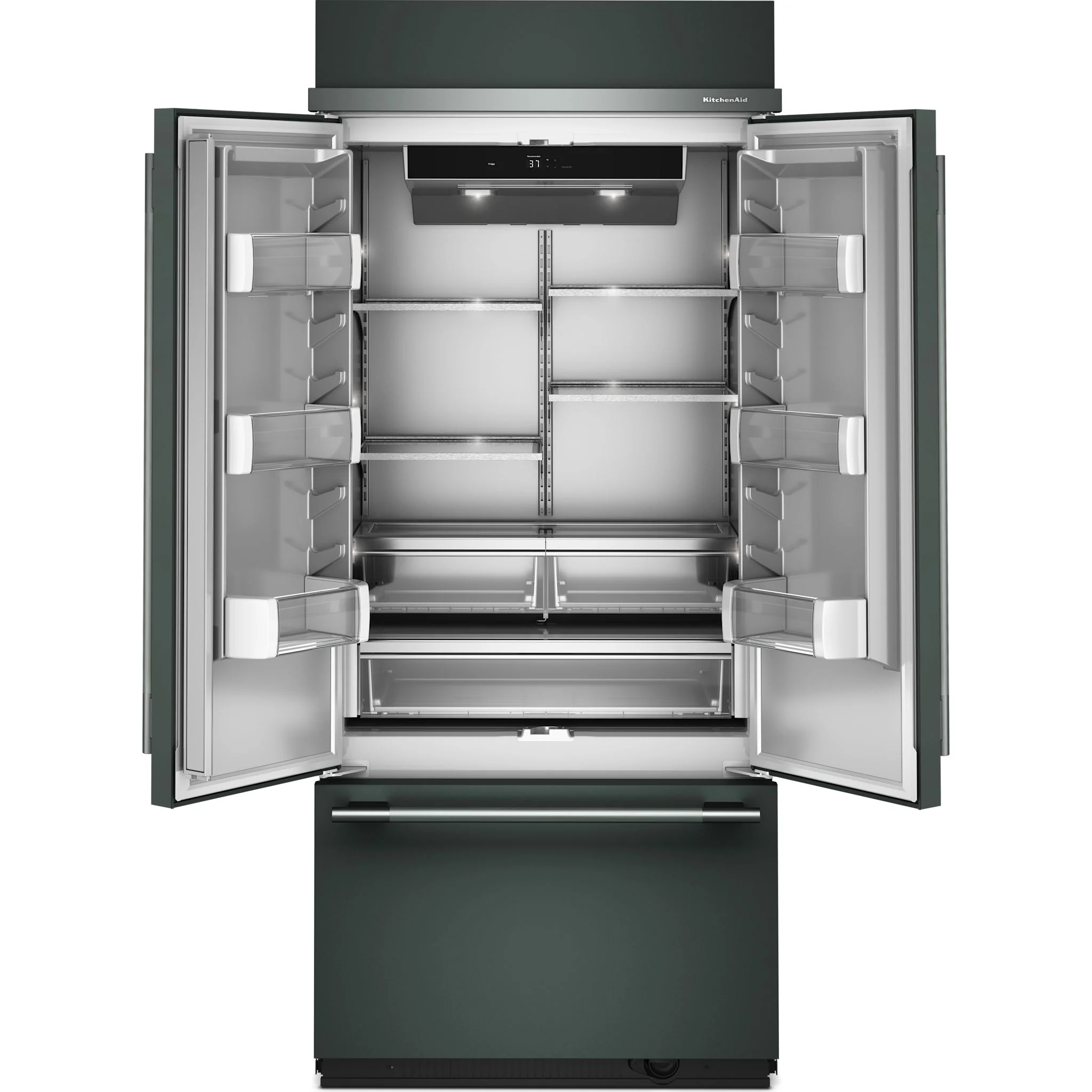 KitchenAid 20.8 Cu. Ft. 36" Built-In French Door Bottom Mount Refrigerator with Platinum Interior - Juniper (KBFN536SJP) - Image 5