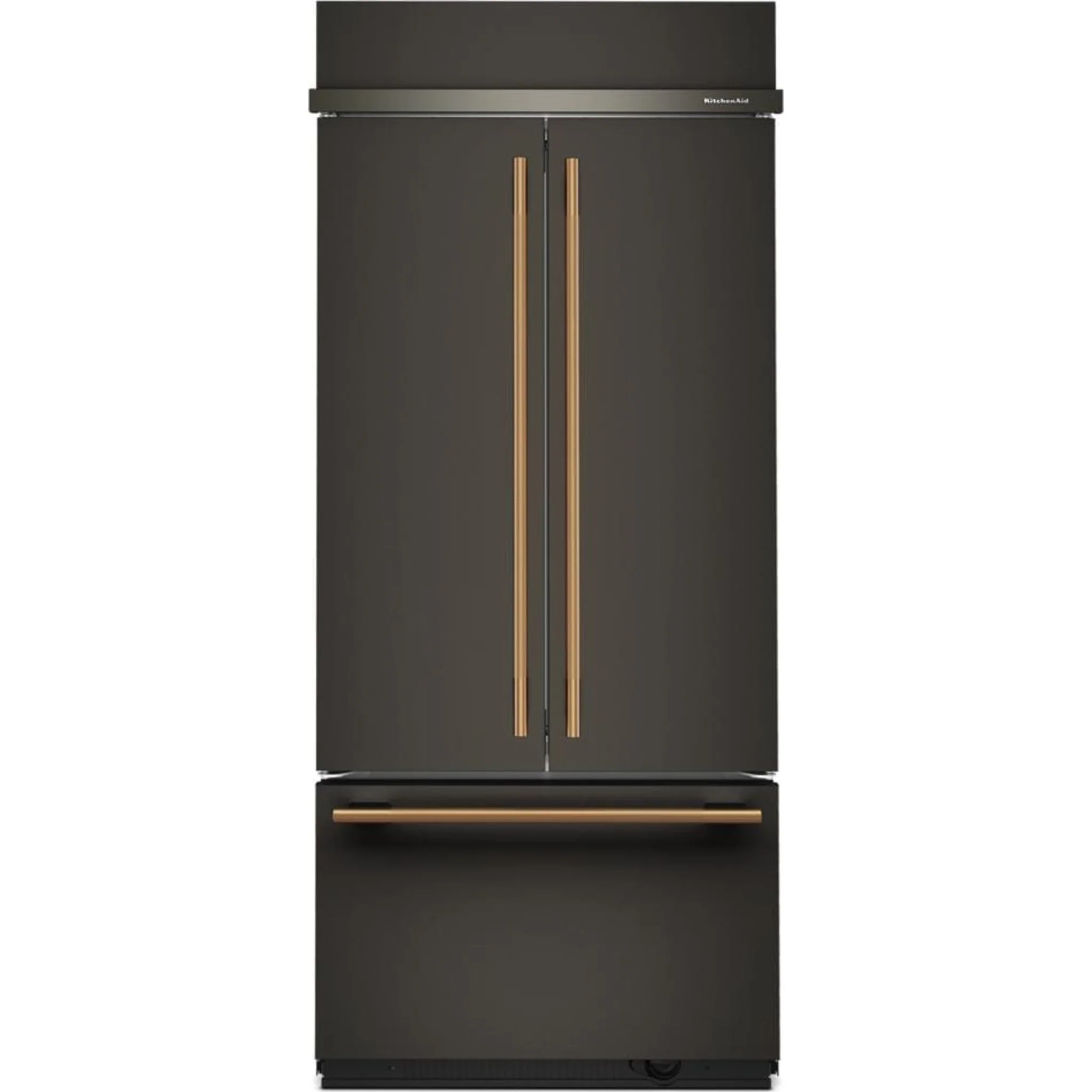KitchenAid 20.8 Cu. Ft. 36" Built-In French Door Bottom Mount Refrigerator with Platinum Interior - Black Ore (KBFN536SBE) - Image 13