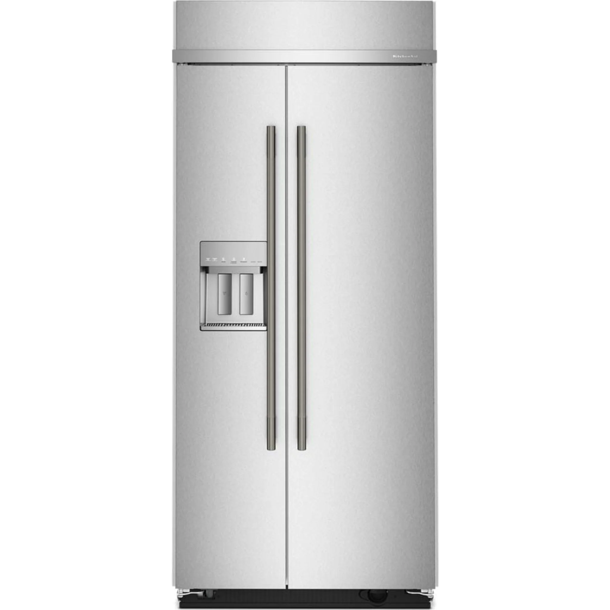 KitchenAid 20.8 Cu. Ft. 36" Built-In Side-by-Side Refrigerator features Exterior Water and Ice Dispenser with Measured Fill -Stainless Steel with PrintShield™ Finish (KBSD736SPS) - Image 16