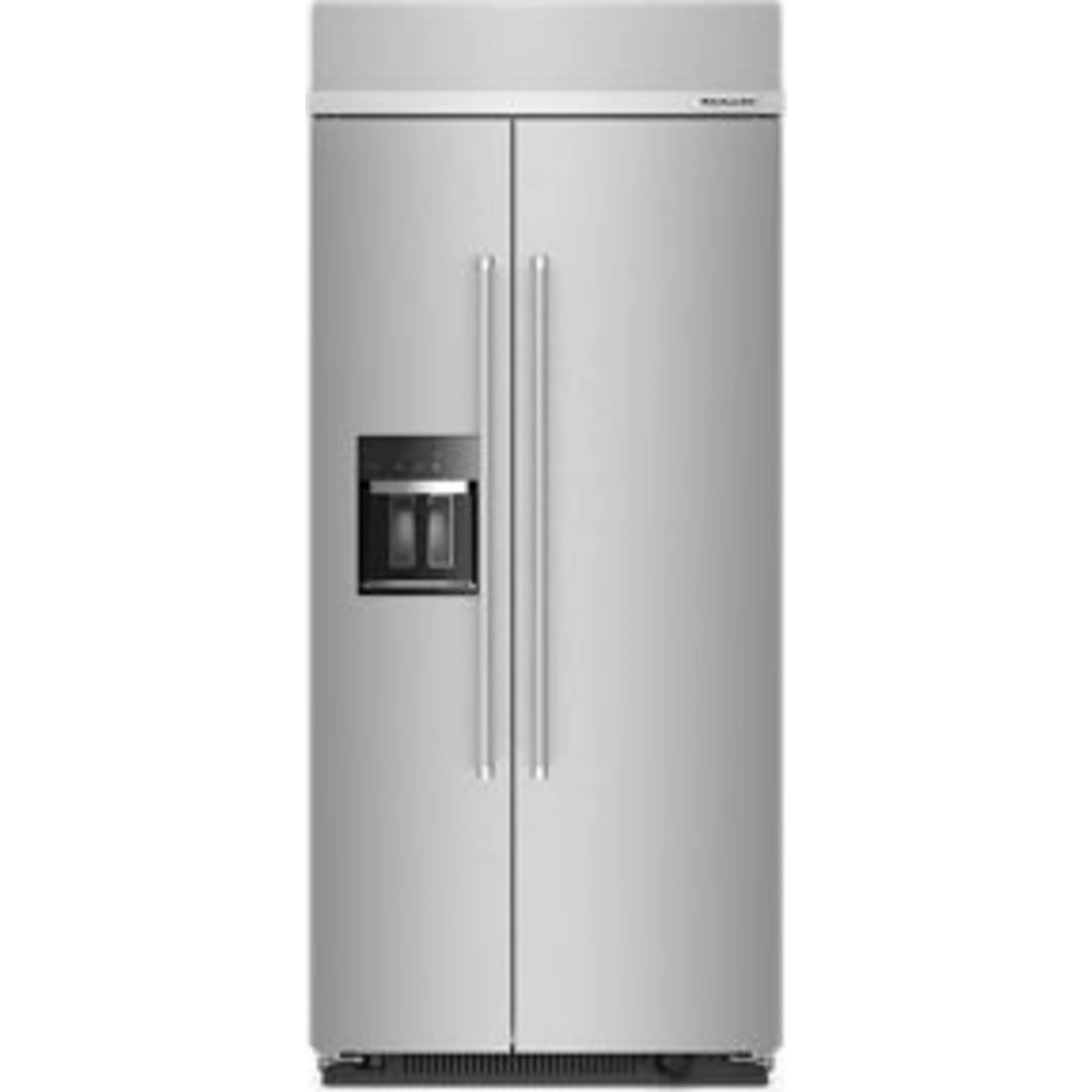 KitchenAid 20.8 cu.ft. 36" Built-In Side-by-Side Refrigerator with Ice and Water Dispenser - Stainless Steel with PrintShield™ Finish (KBSD706MPS) - Image 5