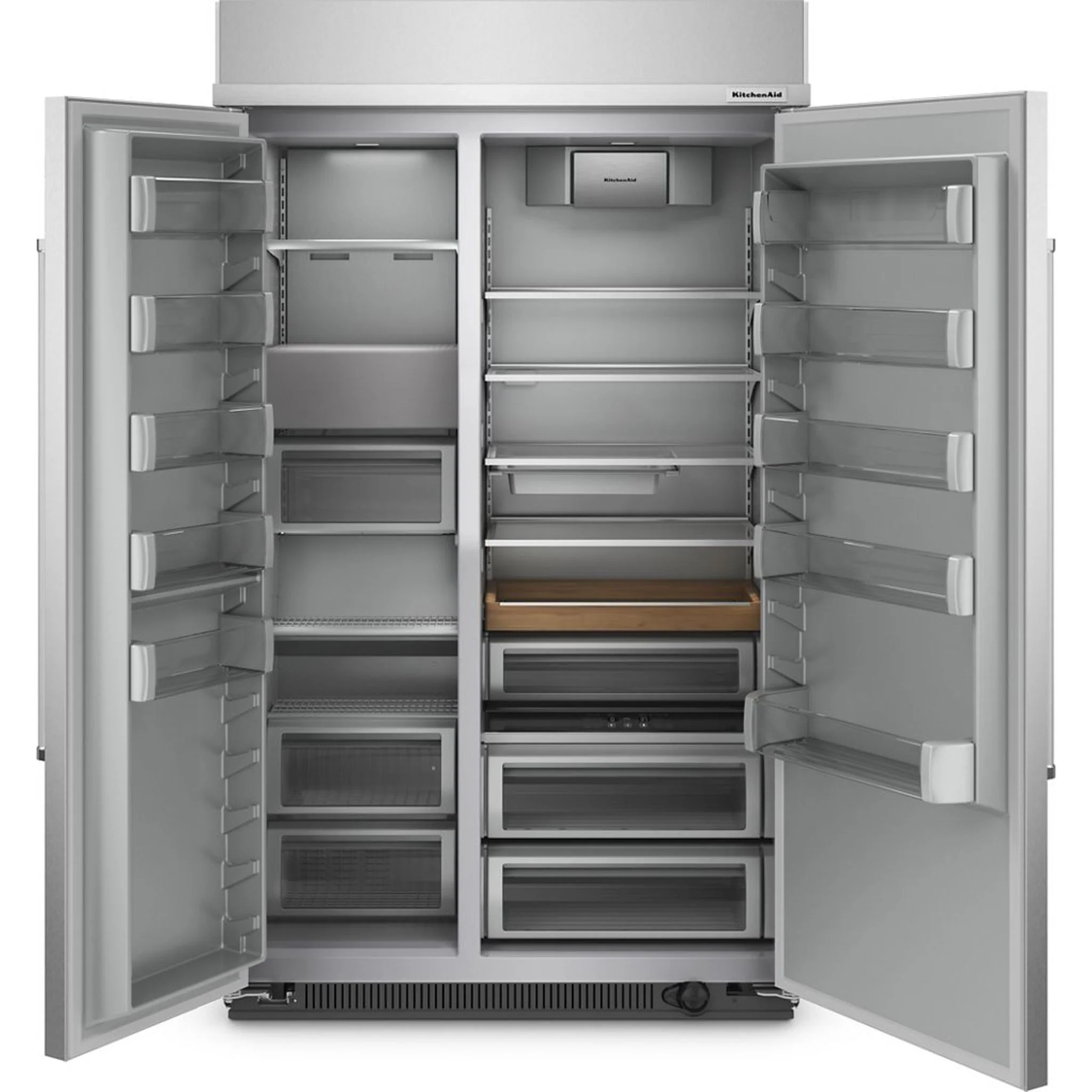 KitchenAid 20.8 cu.ft. 36" Built-In Side-by-Side Refrigerator with Ice and Water Dispenser - Stainless Steel with PrintShield™ Finish (KBSD706MPS) - Image 6