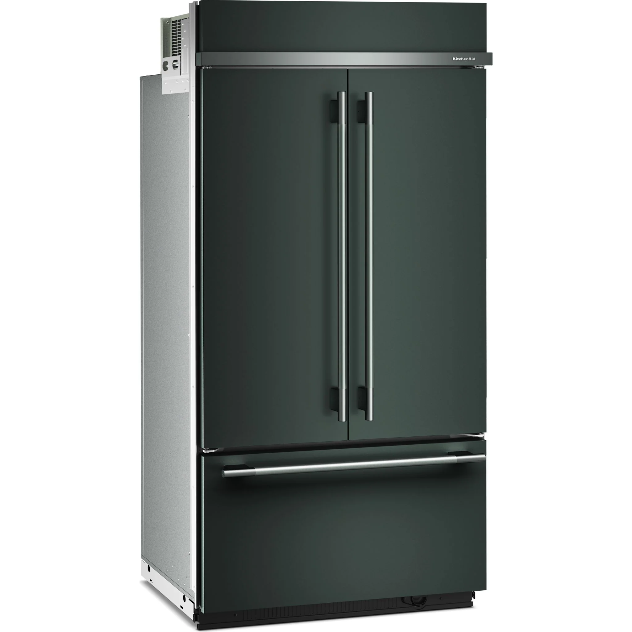 KitchenAid 24.2 Cu. Ft. 42" Built-In French Door Bottom Mount Refrigerator with Platinum Interior - Juniper (KBFN542SJP) - Image 3