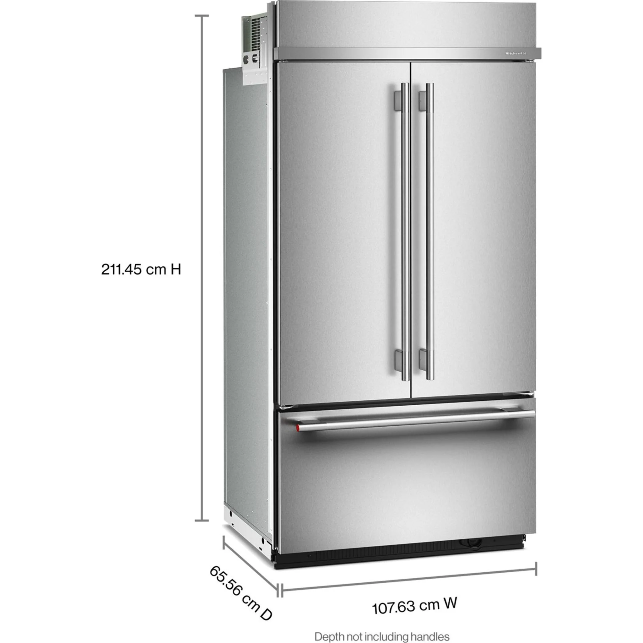 KitchenAid 24.2 Cu. Ft. 42"" Built-In French Door Bottom Mount Refrigerator with Platinum Interior - Stainless Steel with PrintShield™ Finish (KBFN542SPS) - Image 15