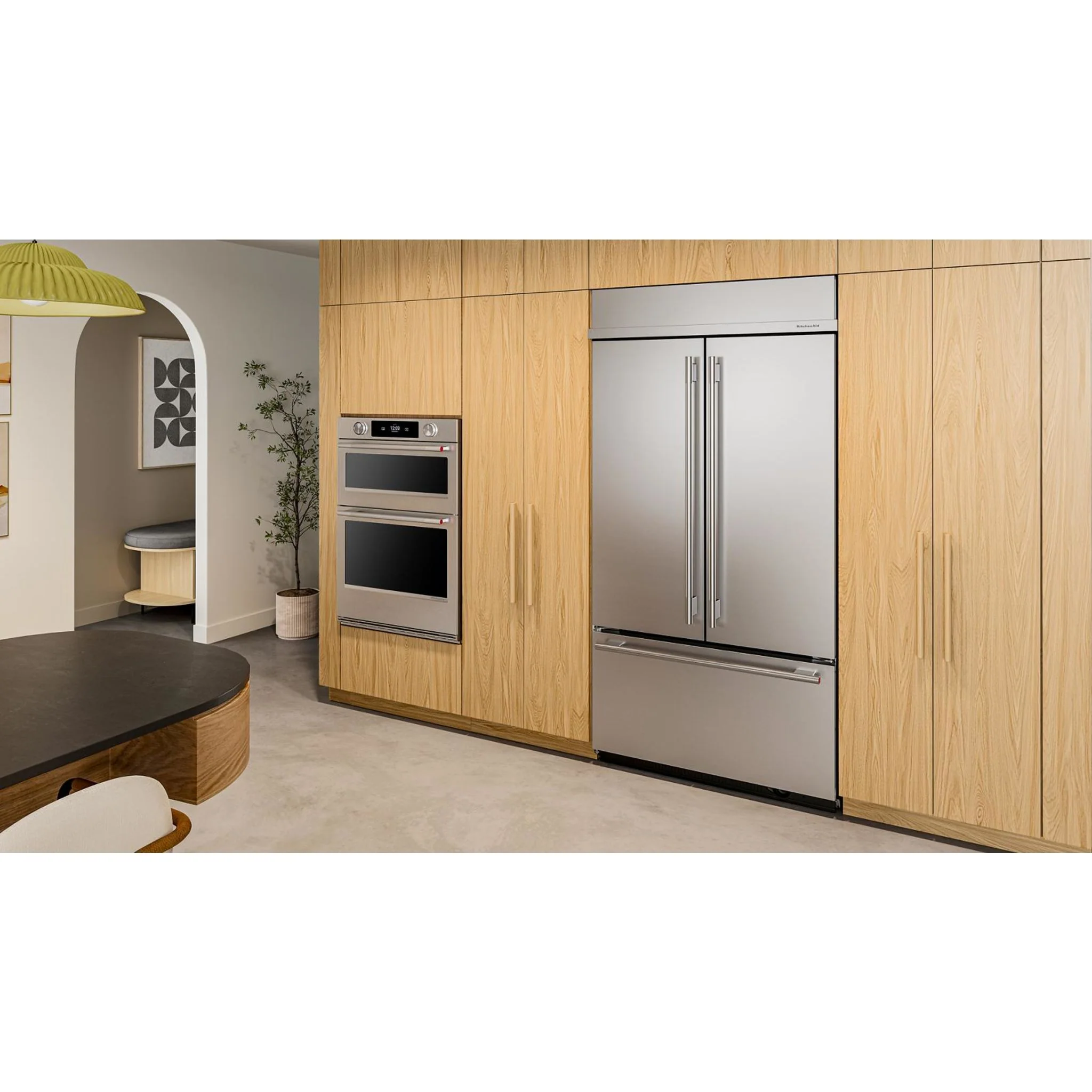 KitchenAid 24.2 Cu. Ft. 42"" Built-In French Door Bottom Mount Refrigerator with Platinum Interior - Stainless Steel with PrintShield™ Finish (KBFN542SPS) - Image 18