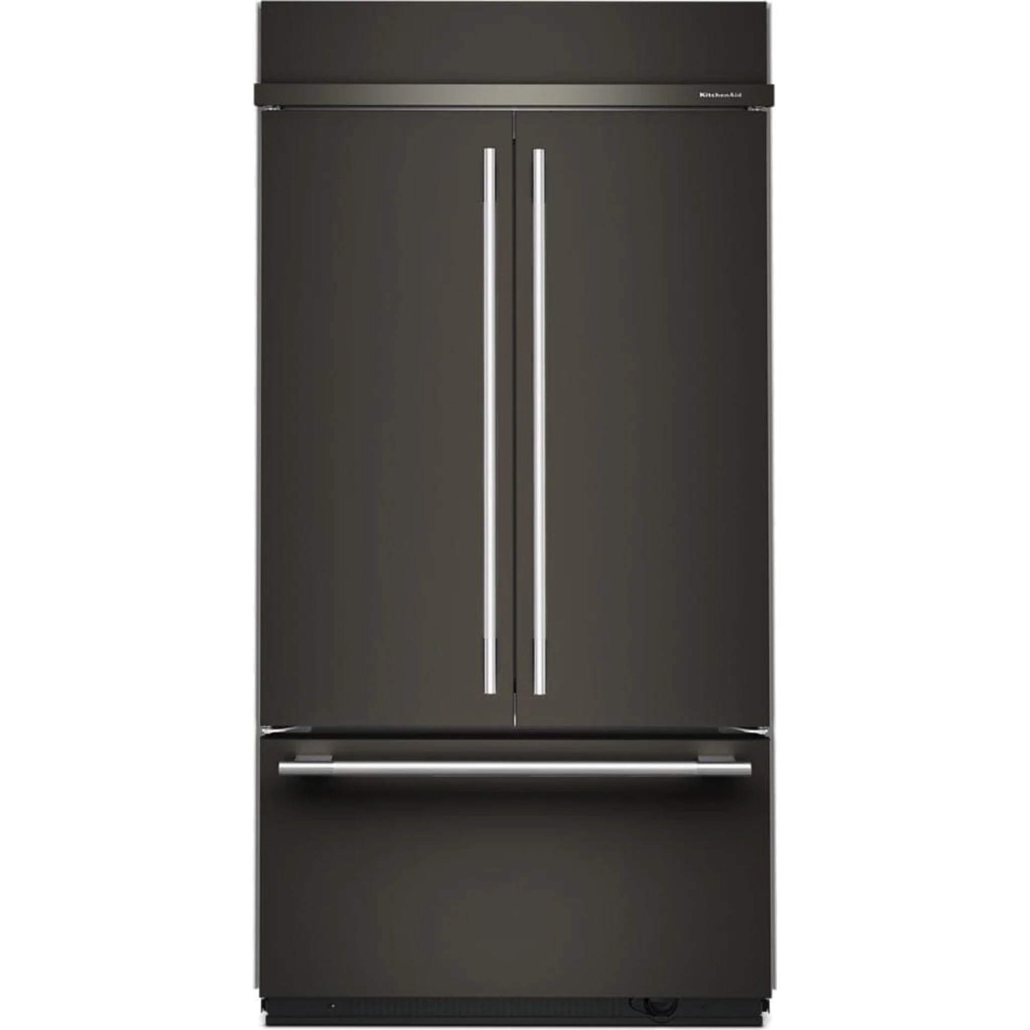 KitchenAid 24.2 Cu. Ft. 42" Built-In French Door Bottom Mount Refrigerator with Platinum Interior - Black Ore (KBFN542SBE) - Image 10