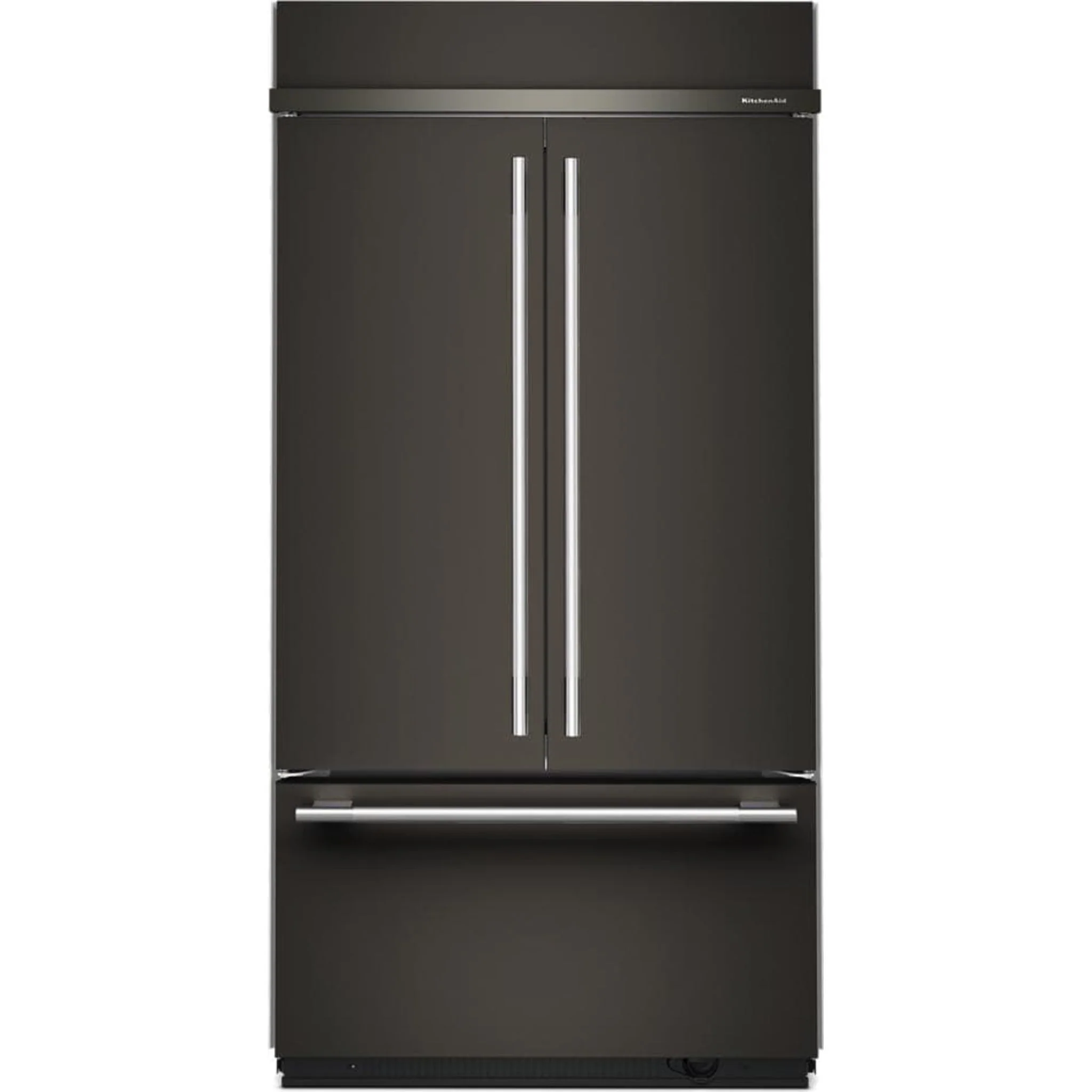 KitchenAid 24.2 Cu. Ft. 42" Built-In French Door Bottom Mount Refrigerator with Platinum Interior - Black Ore (KBFN542SBE) - Image 8