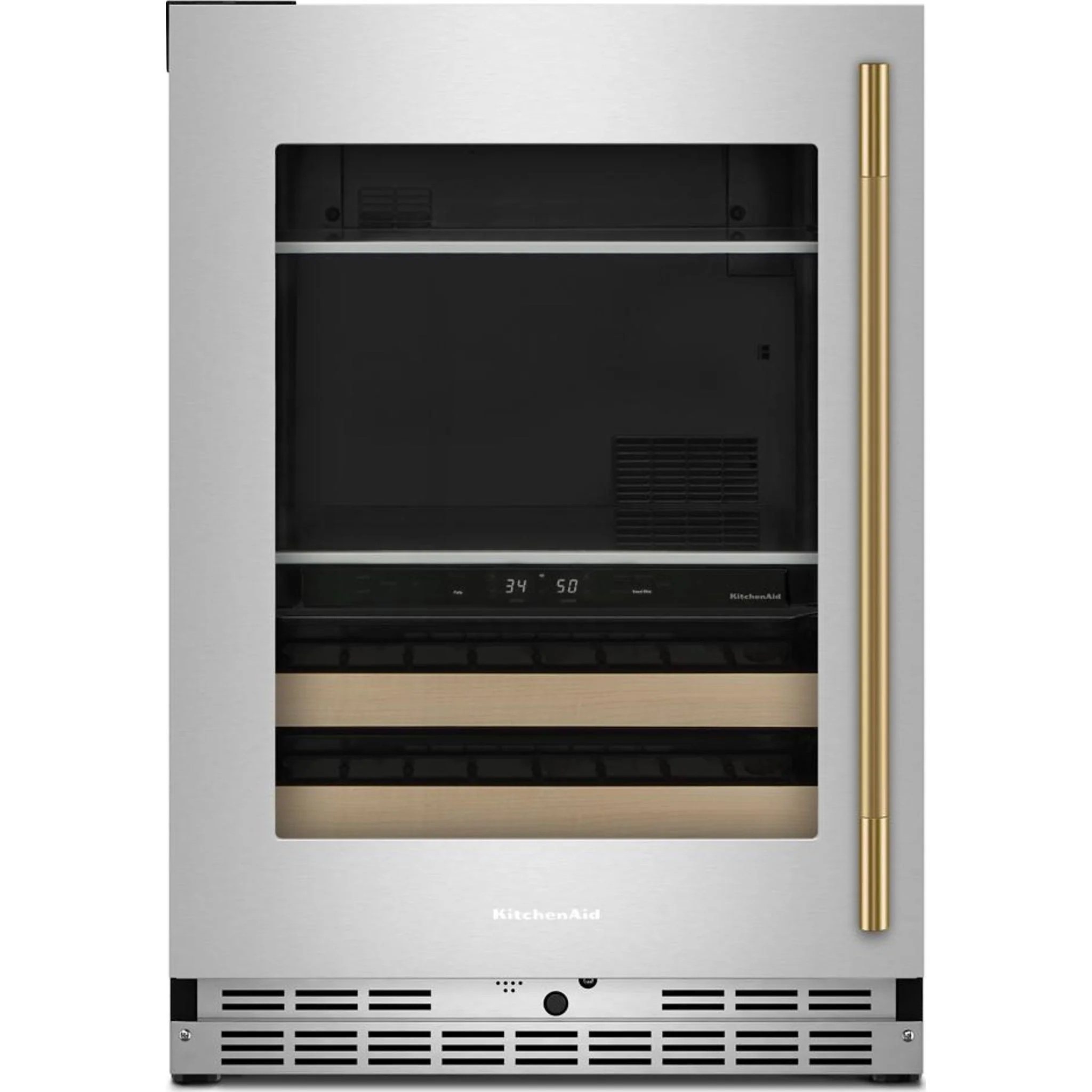 KitchenAid 24" Beverage Center with Glass Door and Wood-Front Racks - PrintShield™ Stainless Finish (KUBL524SPS) - Image 6