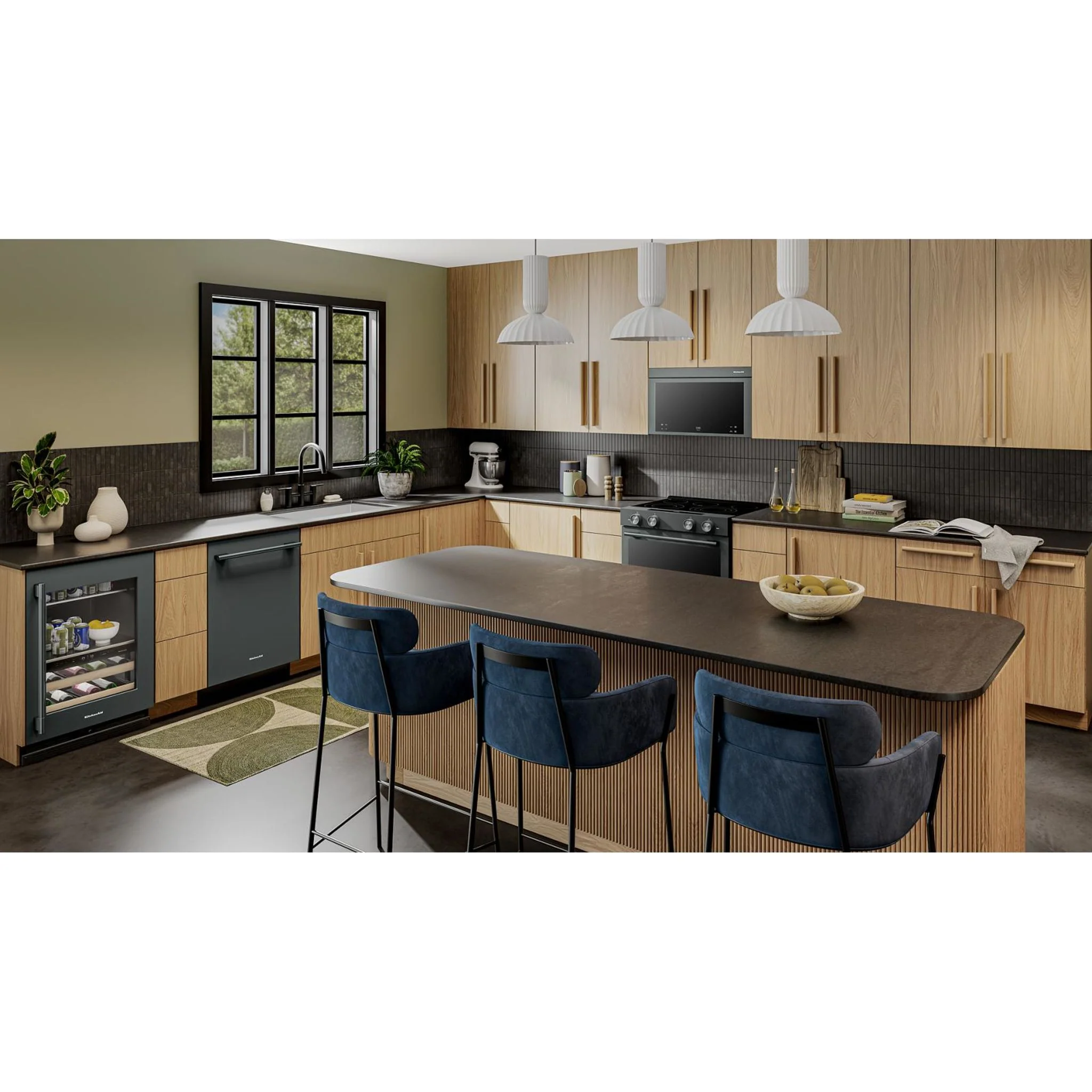 KitchenAid 24" Beverage Center with Glass Door and Wood-Front Racks - Juniper (KUBR524SJP) - Image 5