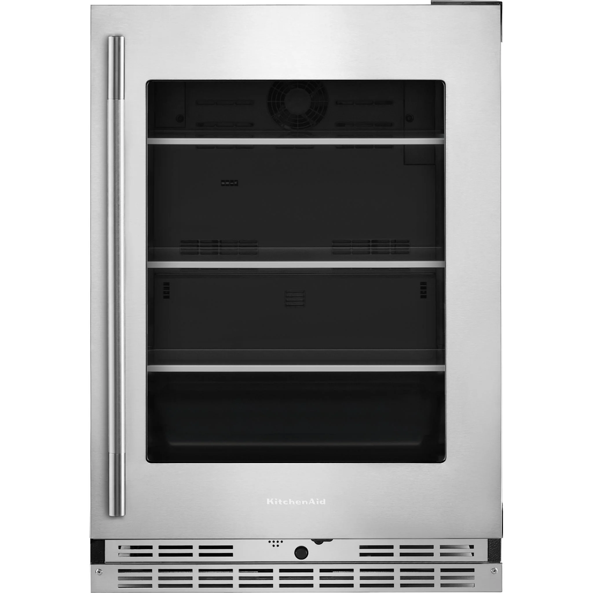 KitchenAid 24" Undercounter Refrigerator with Glass Door and Shelves with Metallic Accents - PrintShield™ Stainless Finish (KURR524SPS) - Image 2