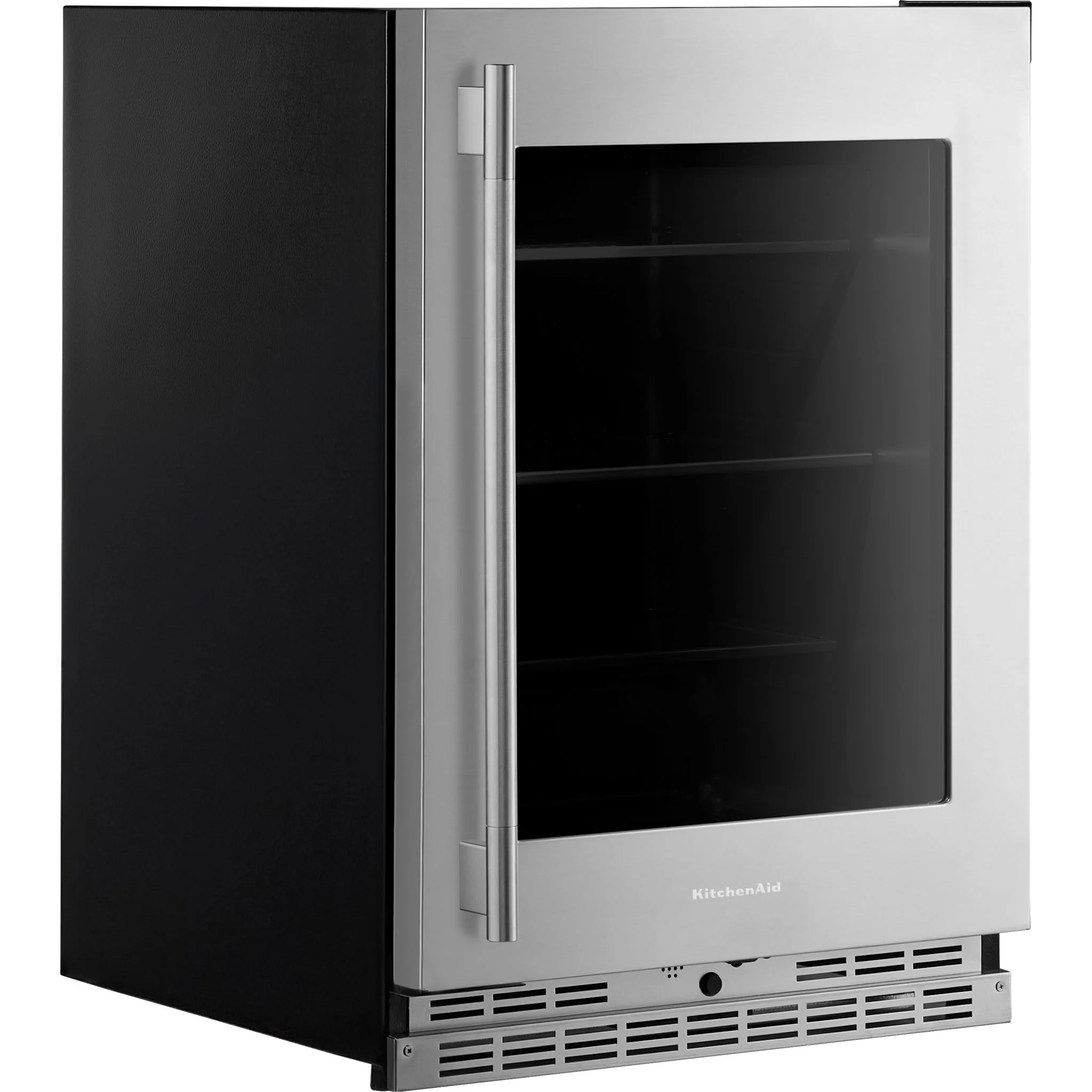KitchenAid 24" Undercounter Refrigerator with Glass Door and Shelves with Metallic Accents - PrintShield™ Stainless Finish (KURR524SPS) - Image 3