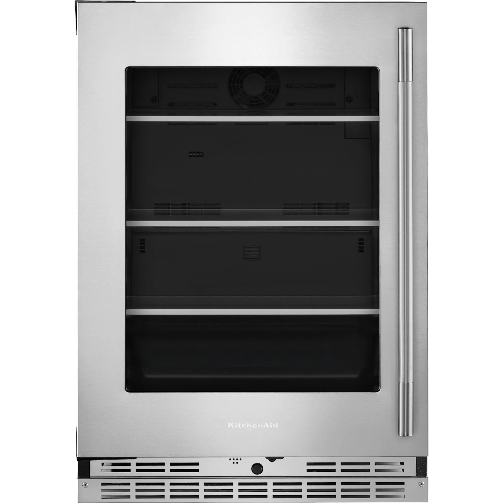 KitchenAid 24" Undercounter Refrigerator with Glass Door and Shelves with Metallic Accents - PrintShield™ Stainless Finish (KURL524SPS) - Image 2