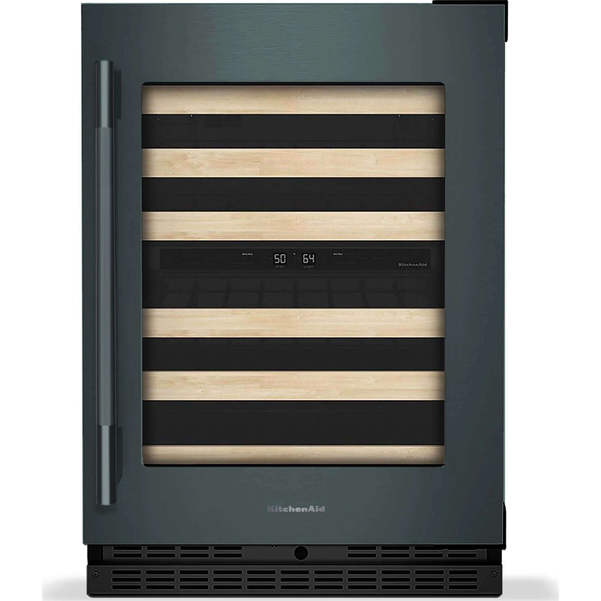 KitchenAid 24" Undercounter Wine Cellar with Full-Extension Wood-Front Racks - Juniper (KUWR524SJP) - Image 2