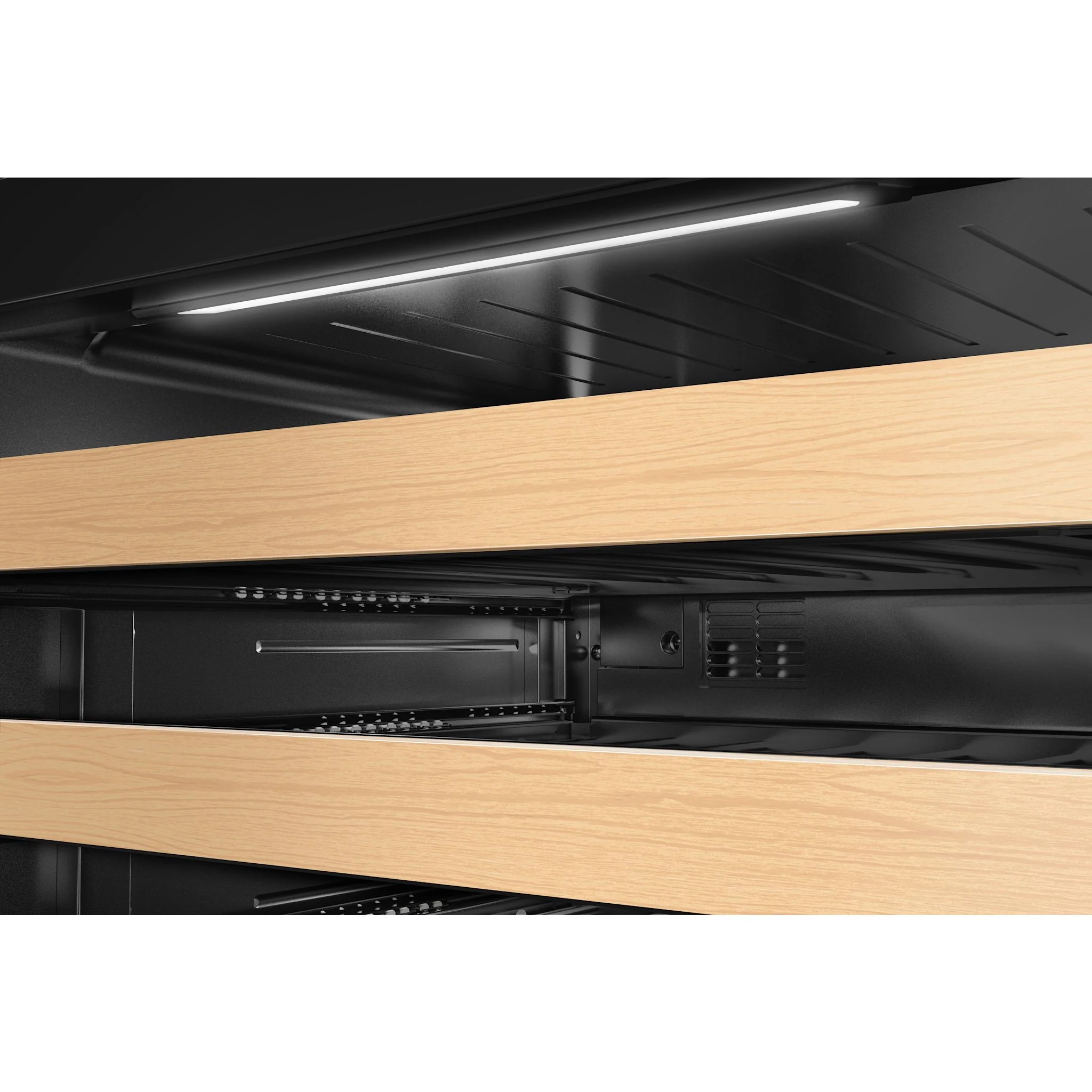 KitchenAid 24" Undercounter Wine Cellar with Full-Extension Wood-Front Racks - Juniper (KUWR524SJP) - Image 7