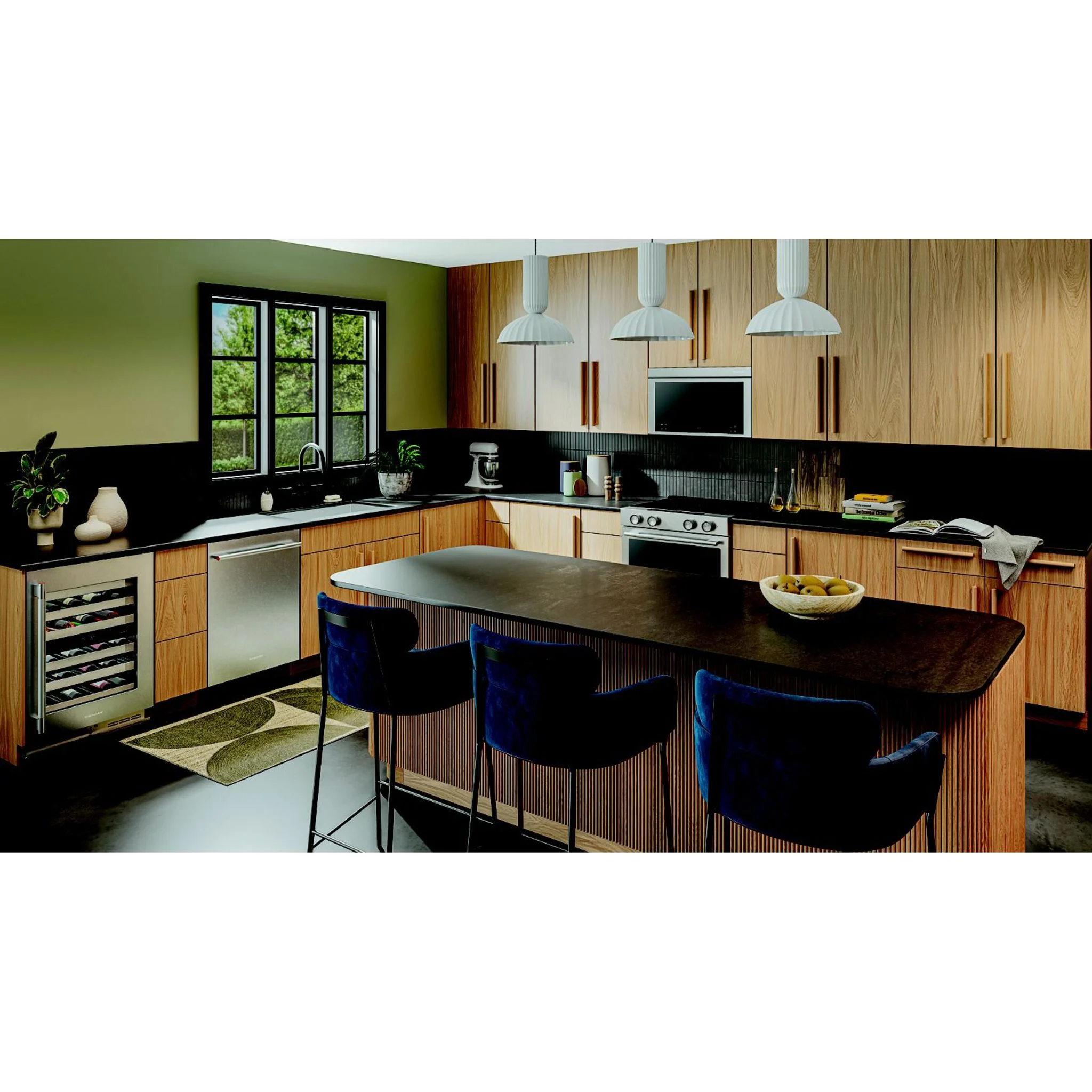 KitchenAid 24" Undercounter Wine Cellar with Full-Extension Wood-Front Racks - PrintShield™ Stainless Finish (KUWR524SPS) - Image 13