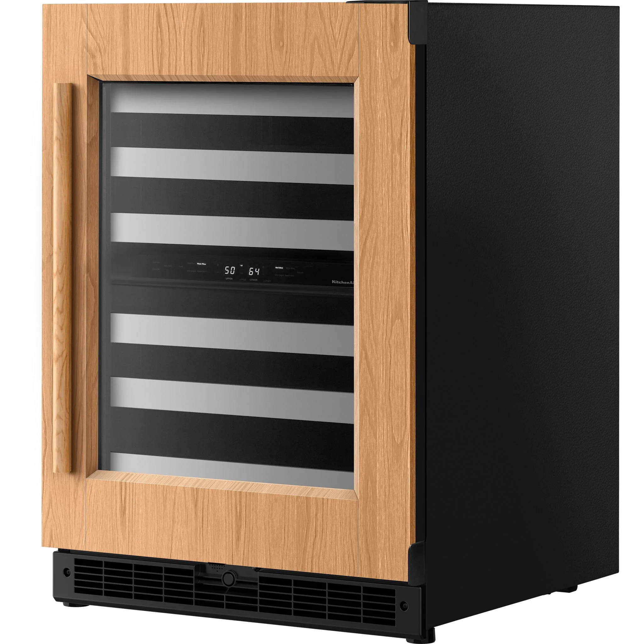KitchenAid 24" Undercounter Wine Cellar with Full-Extension Wood-Front Racks - Panel Ready (KUWR324SPA) - Image 3