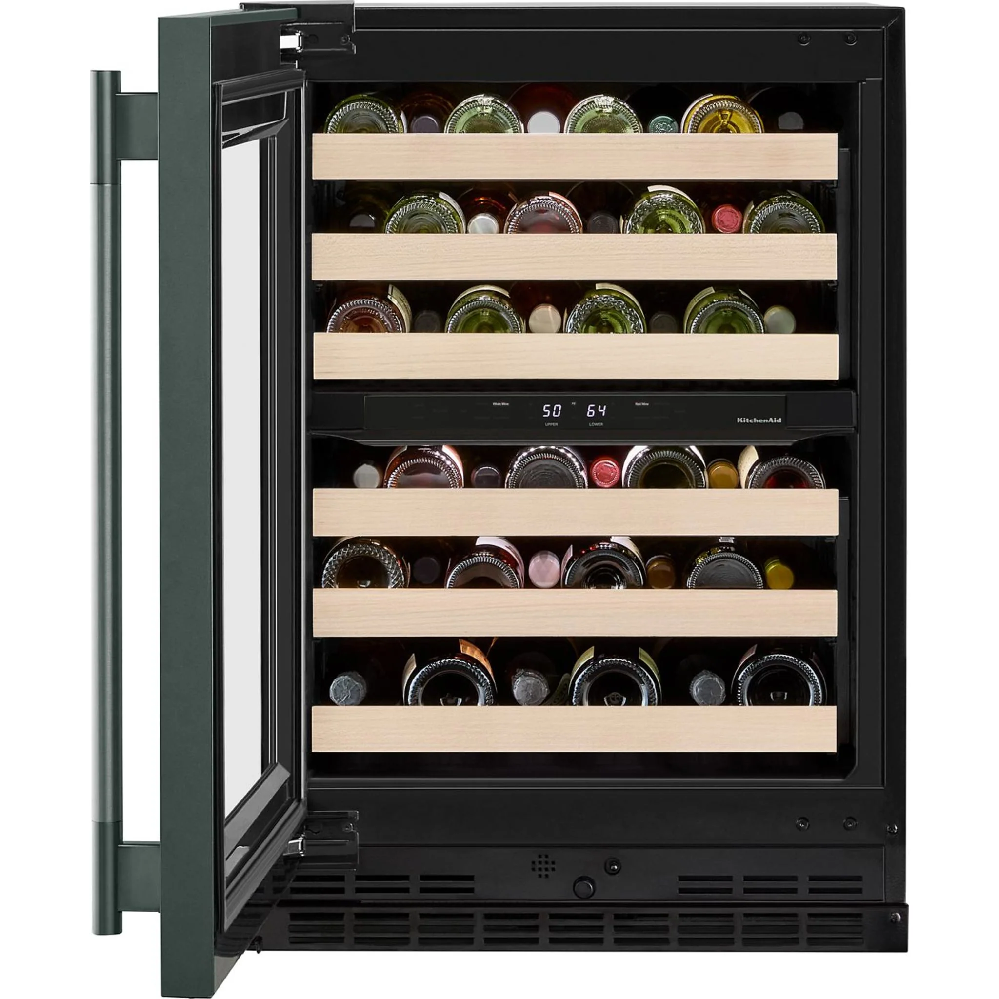 KitchenAid 24" Undercounter Wine Cellar with Full-Extension Wood-Front Racks - Juniper (KUWL524SJP) - Image 10
