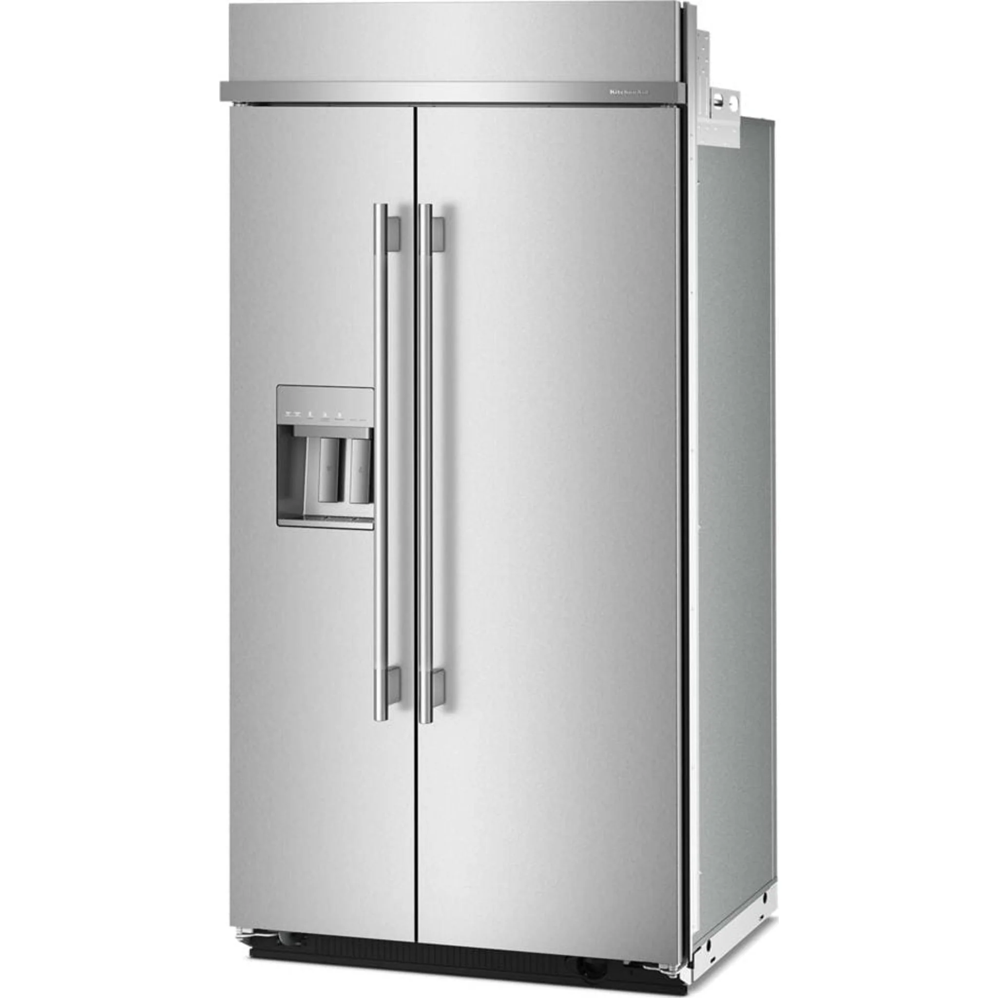 KitchenAid 25.1 Cu. Ft. 42" Built-In Side-by-Side Refrigerator features Exterior Water and Ice Dispenser with Measured Fill -Stainless Steel with PrintShield™ Finish (KBSD742SPS) - Image 12