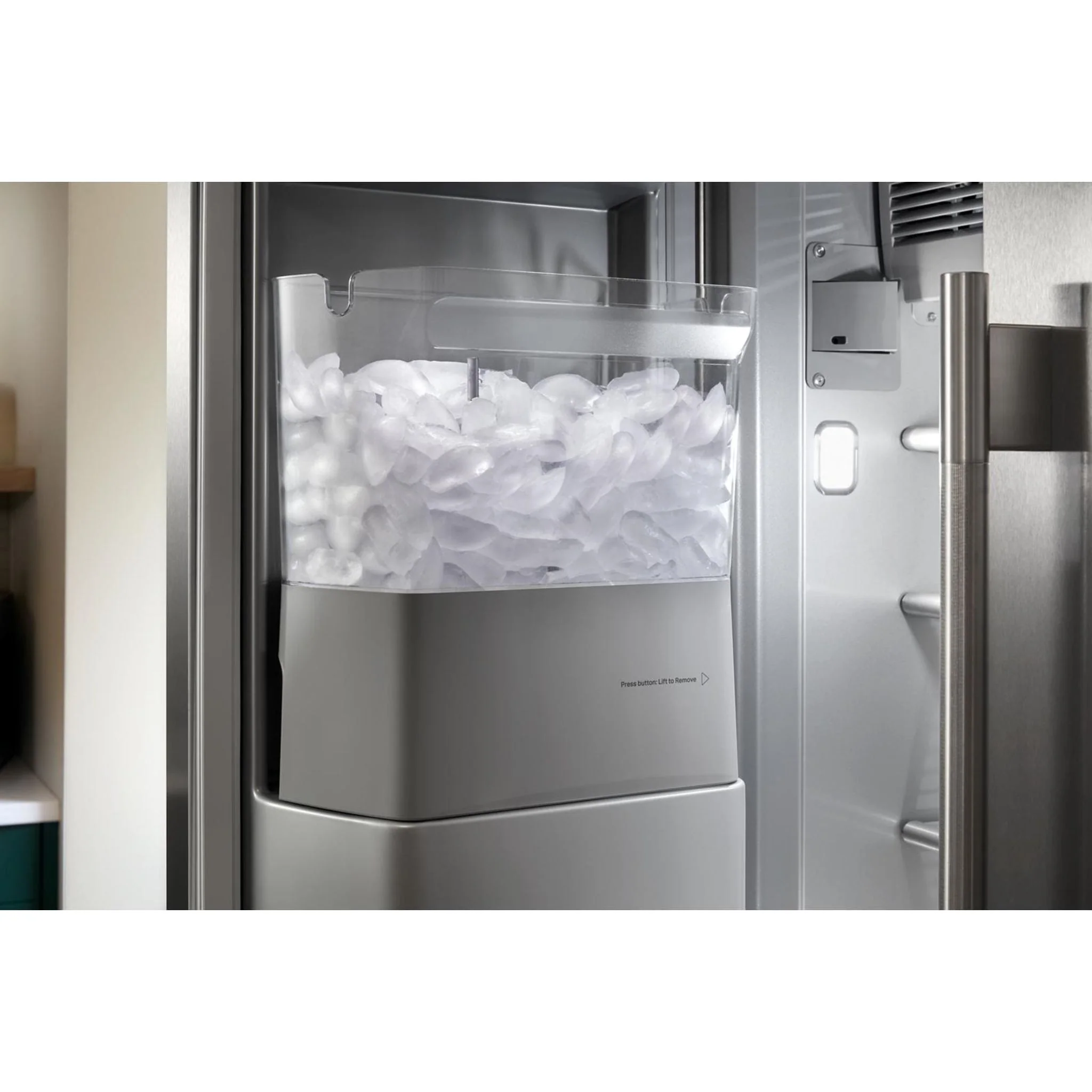 KitchenAid 25.1 Cu. Ft. 42" Built-In Side-by-Side Refrigerator features Exterior Water and Ice Dispenser with Measured Fill -Stainless Steel with PrintShield™ Finish (KBSD742SPS) - Image 8