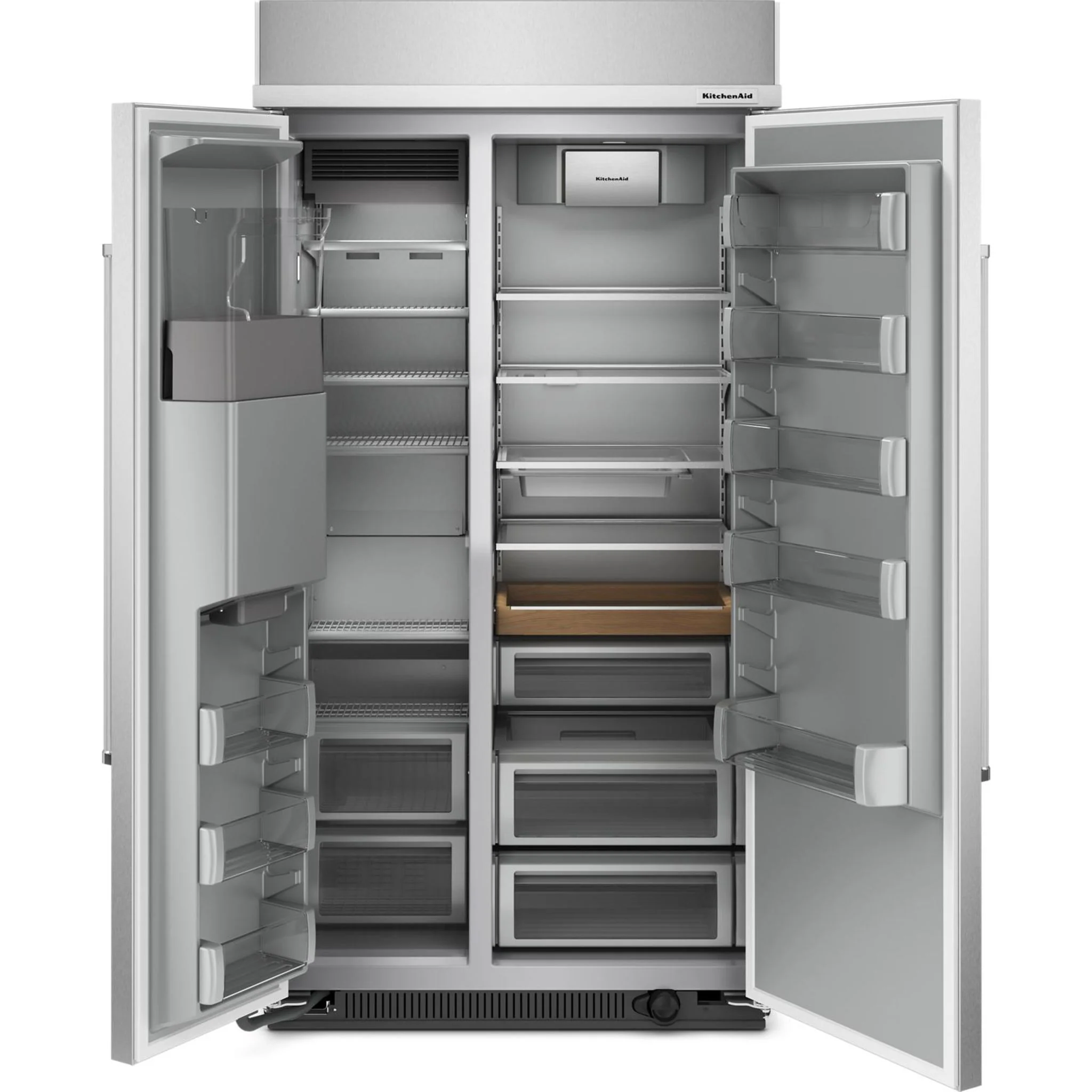 KitchenAid 25.1 cu.ft. 42" Built-In Side-by-Side Refrigerator with Ice and Water Dispenser - Stainless Steel (KBSD702MSS) - Image 22