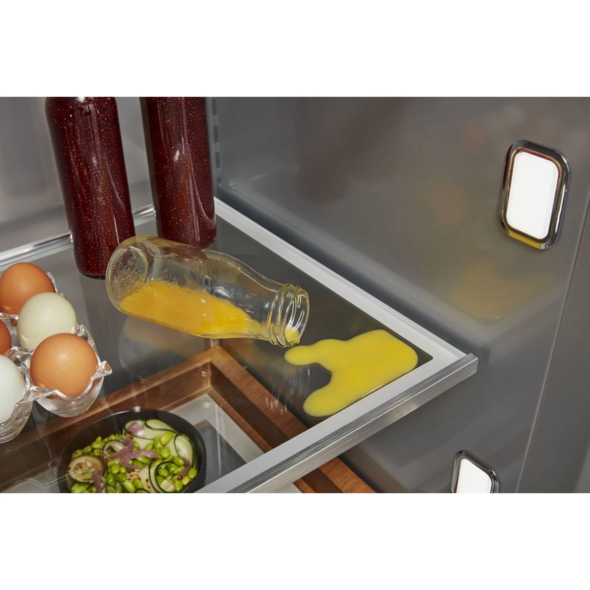 KitchenAid 25.1 cu.ft. 42" Built-In Side-by-Side Refrigerator with Ice and Water Dispenser - Stainless Steel (KBSD702MSS) - Image 37