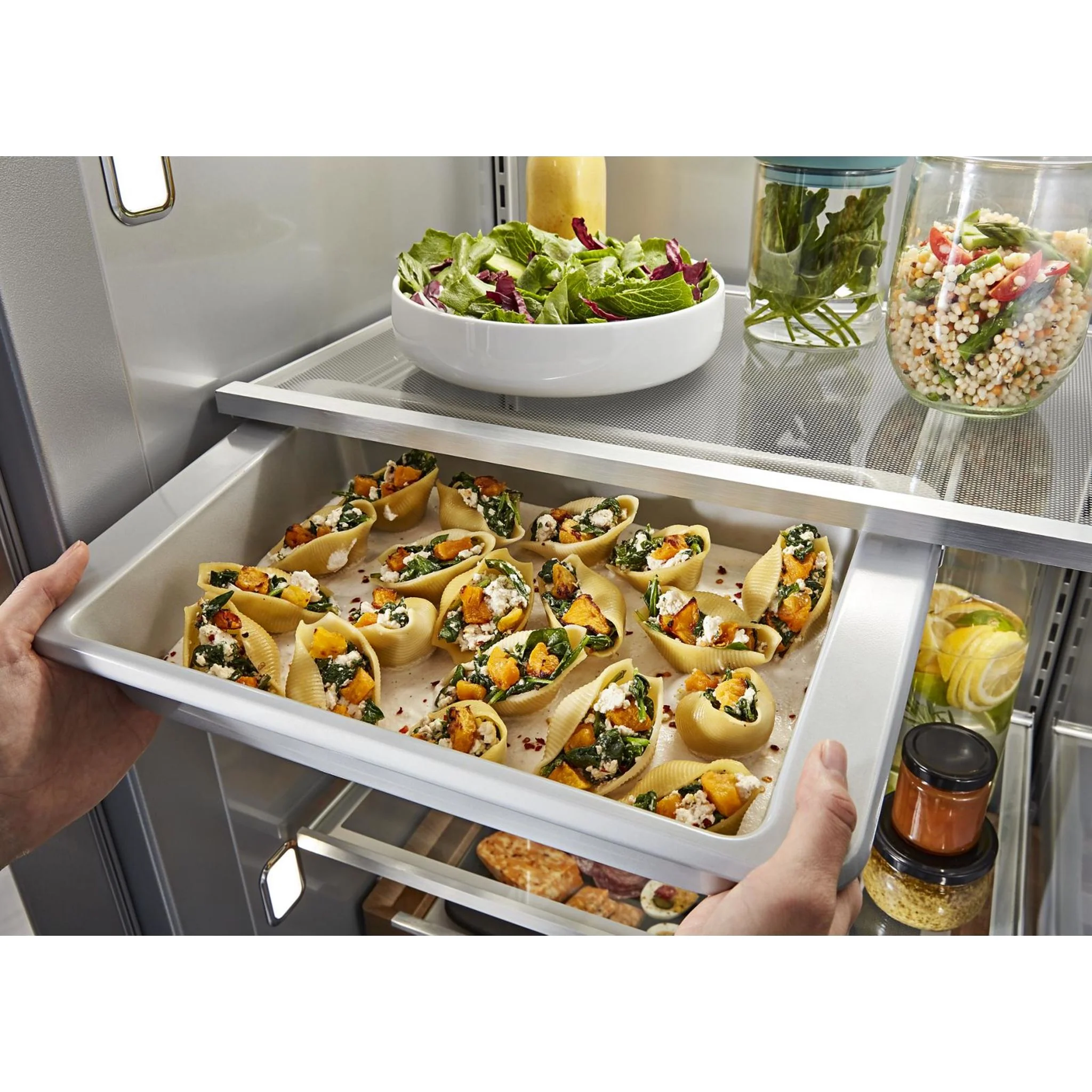 KitchenAid 25.1 cu.ft. 42" Built-In Side-by-Side Refrigerator with Ice and Water Dispenser - Stainless Steel (KBSD702MSS) - Image 51