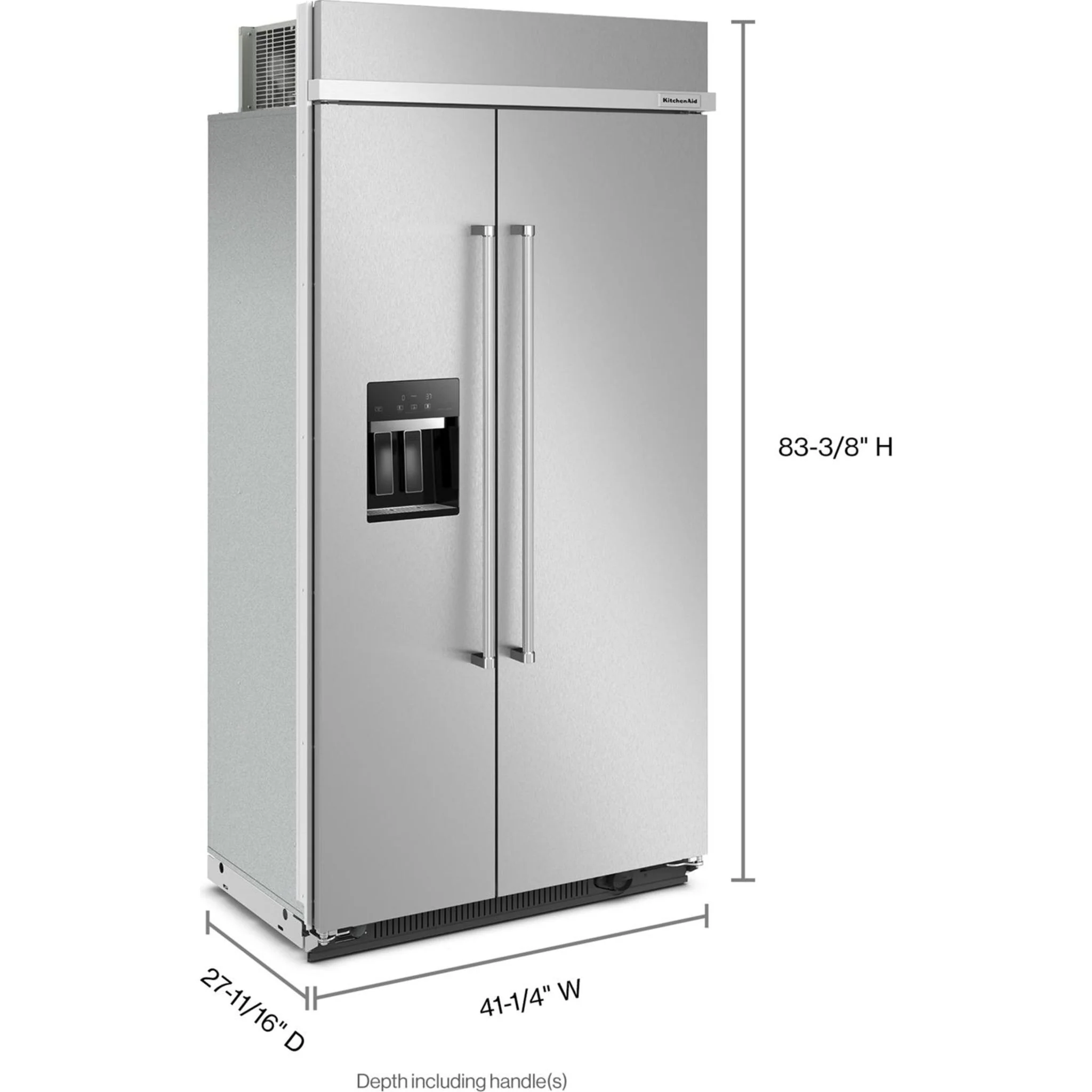 KitchenAid 25.1 cu.ft. 42" Built-In Side-by-Side Refrigerator with Ice and Water Dispenser - Stainless Steel (KBSD702MSS) - Image 53