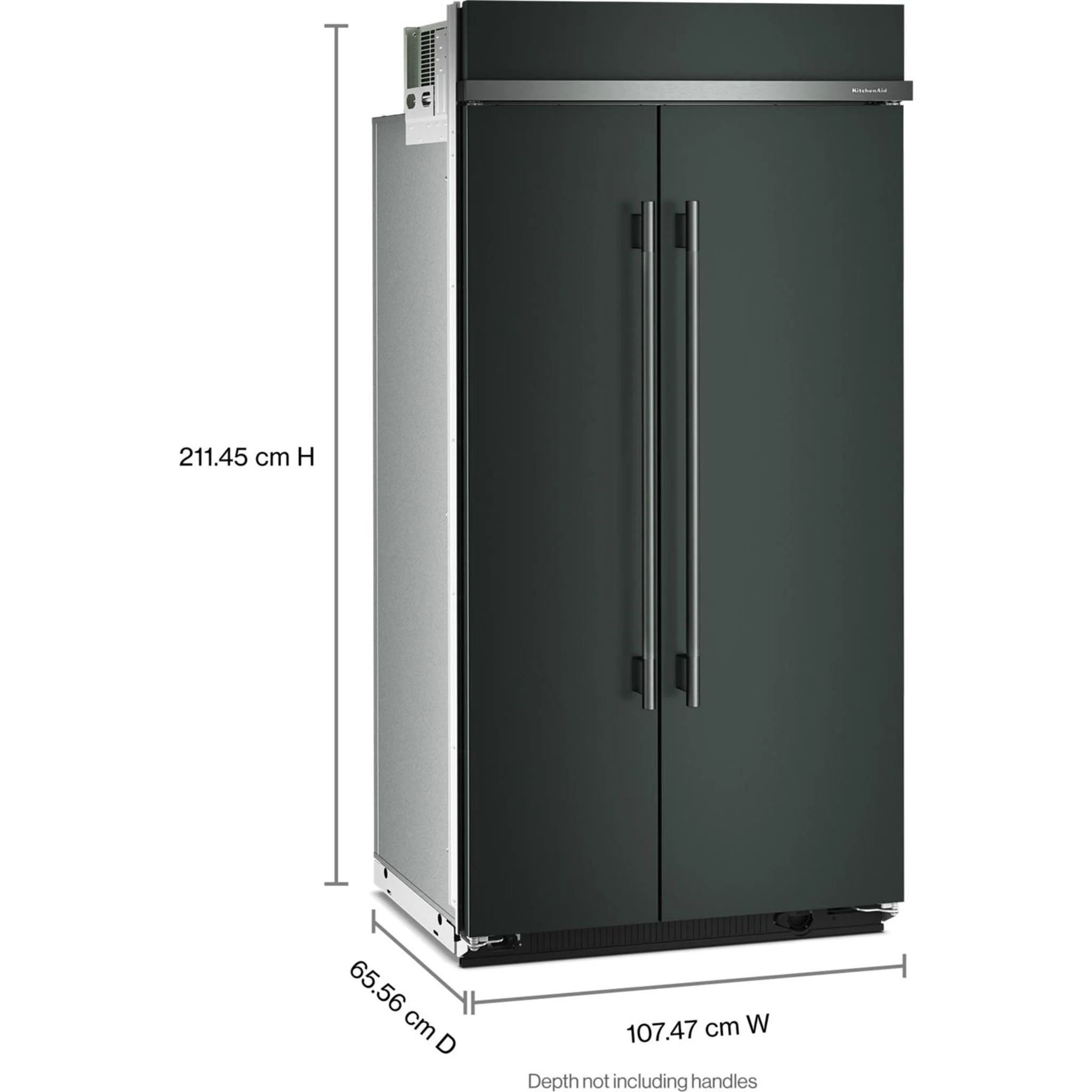 KitchenAid 25.5 Cu. Ft. 42" Built-In Side-by-Side Refrigerator with Platinum Interior - Juniper (KBSN742SJP) - Image 10