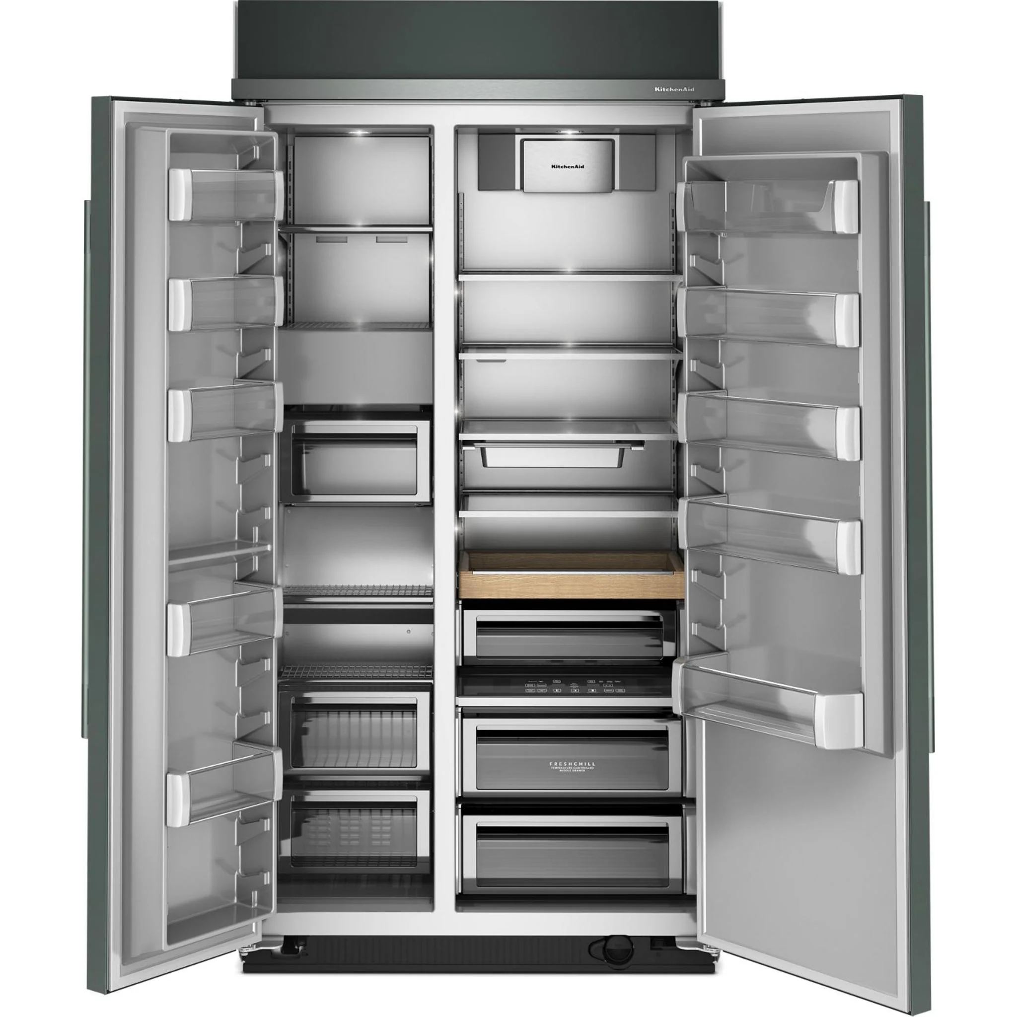 KitchenAid 25.5 Cu. Ft. 42" Built-In Side-by-Side Refrigerator with Platinum Interior - Juniper (KBSN742SJP) - Image 13