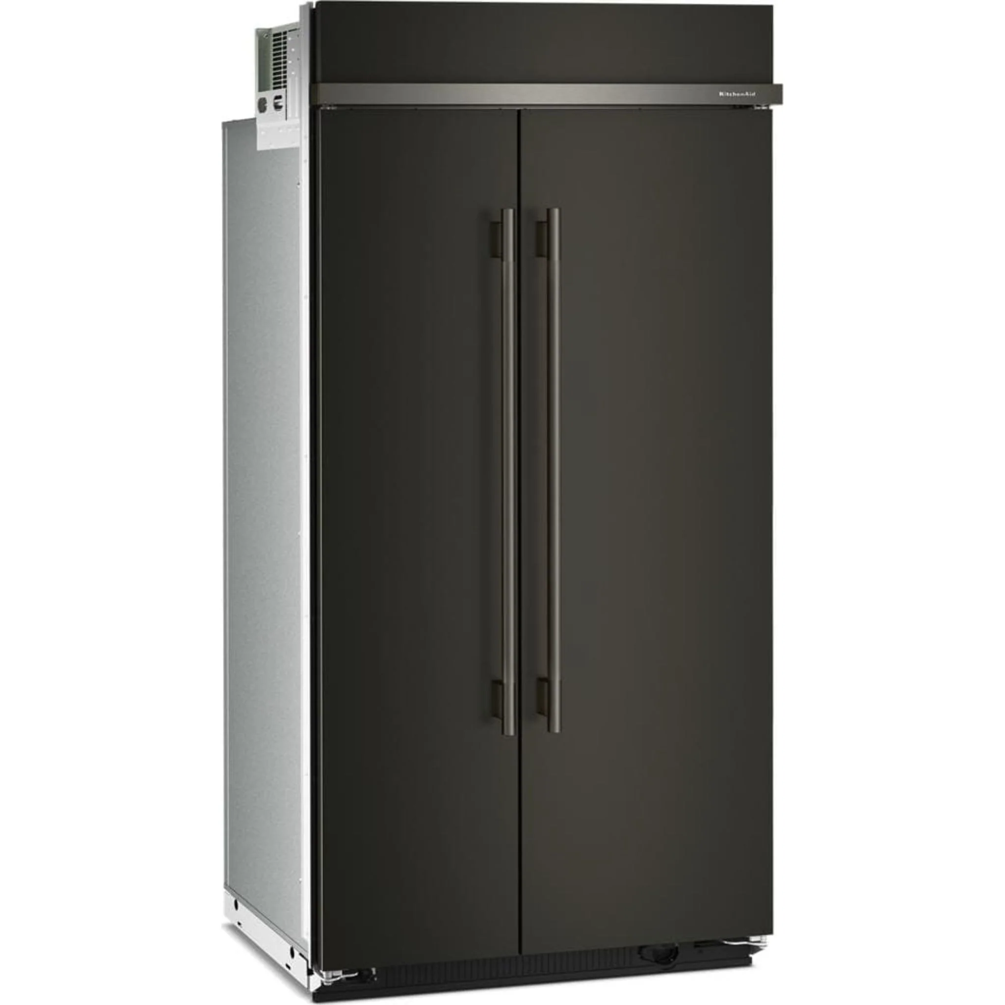 KitchenAid 25.5 Cu. Ft. 42" Built-In Side-by-Side Refrigerator with Platinum Interior - Black Ore (KBSN742SBE) - Image 10