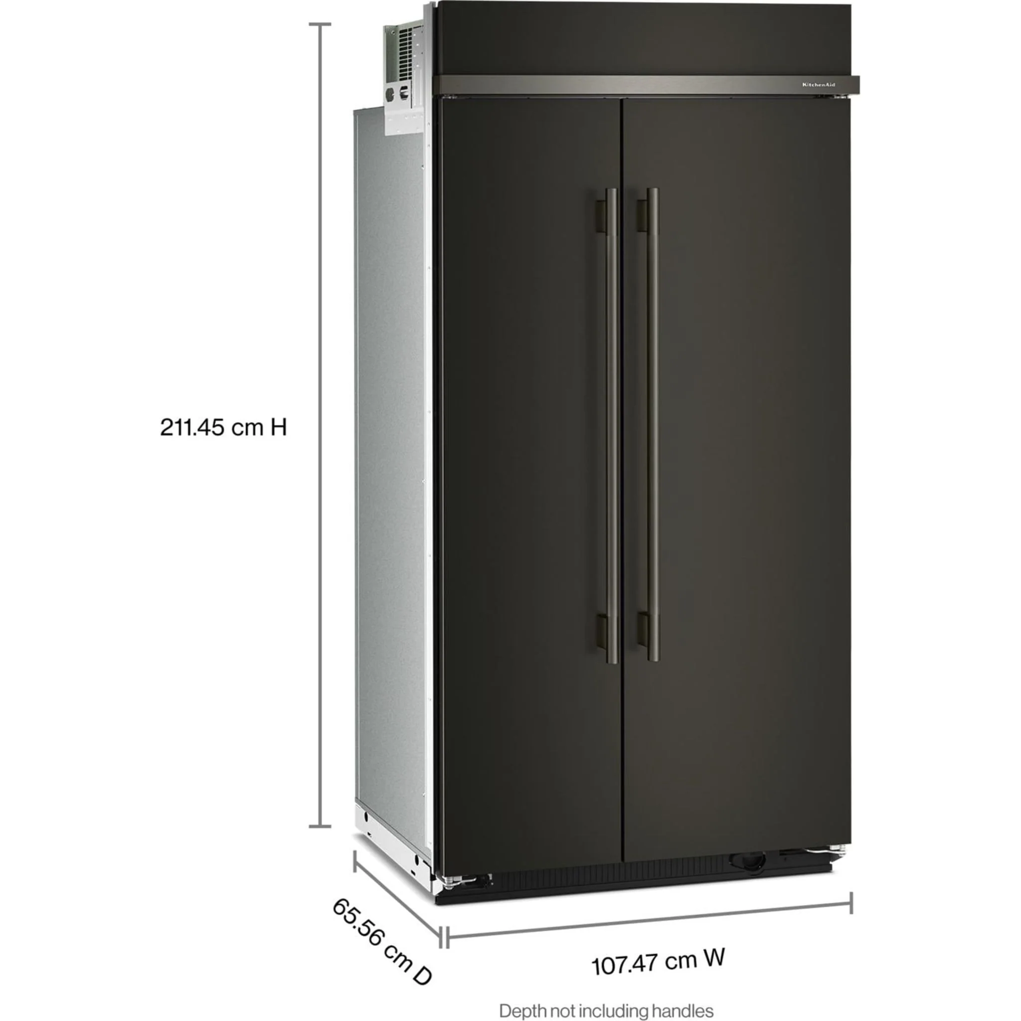 KitchenAid 25.5 Cu. Ft. 42" Built-In Side-by-Side Refrigerator with Platinum Interior - Black Ore (KBSN742SBE) - Image 15
