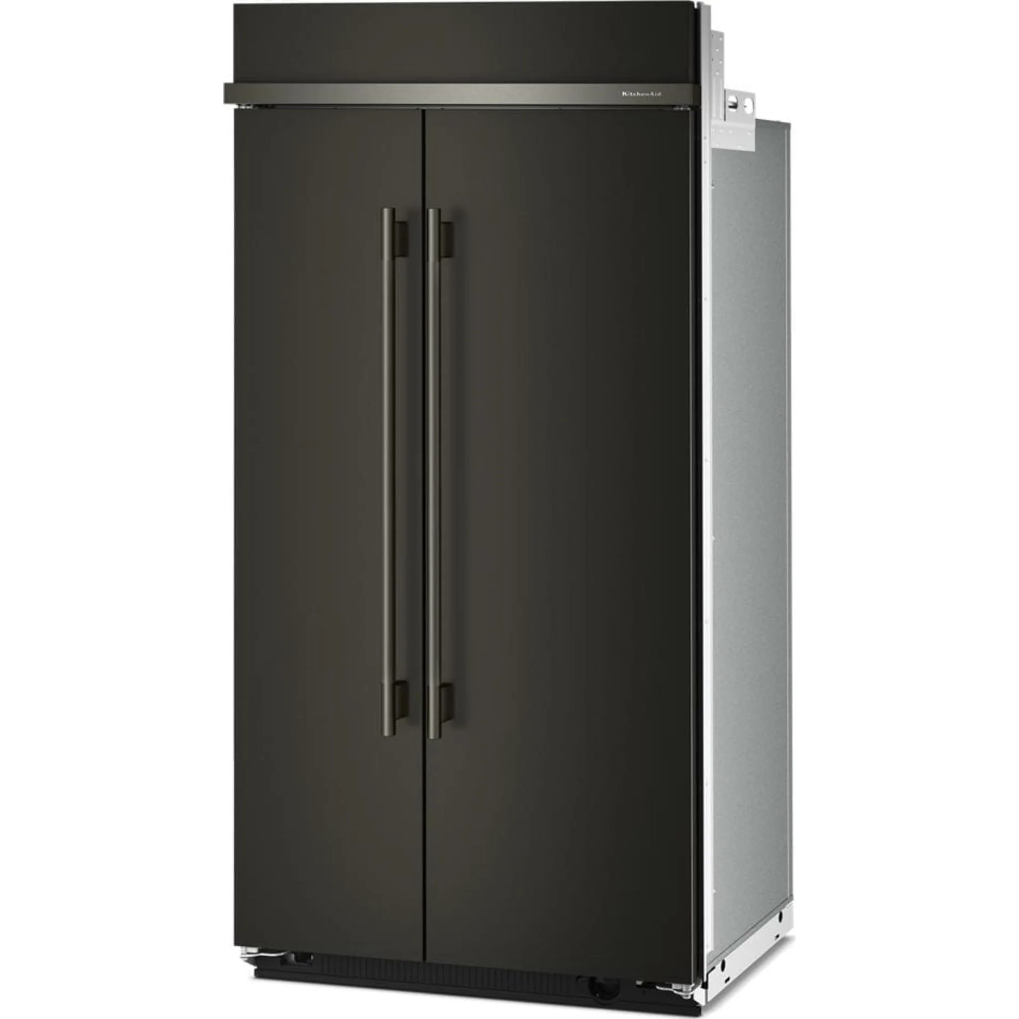 KitchenAid 25.5 Cu. Ft. 42" Built-In Side-by-Side Refrigerator with Platinum Interior - Black Ore (KBSN742SBE) - Image 9
