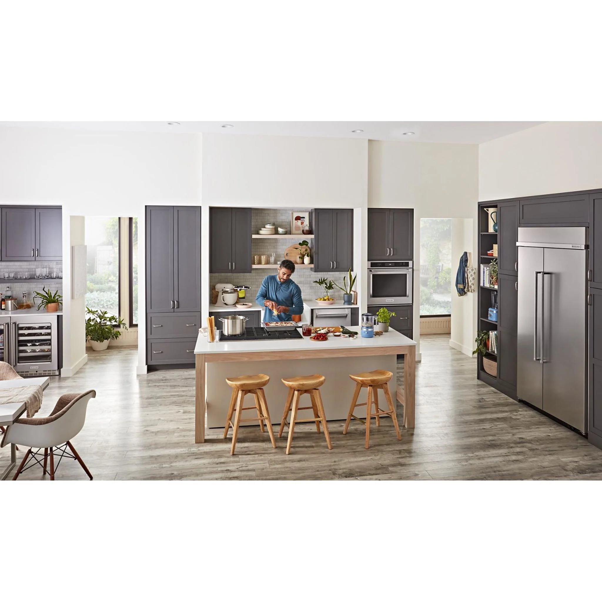 KitchenAid 25.5 Cu Ft. 42" Built-In Side-by-Side Refrigerator with PrintShield Finish - Stainless Steel with PrintShield™ Finish (KBSN702MPS) - Image 28