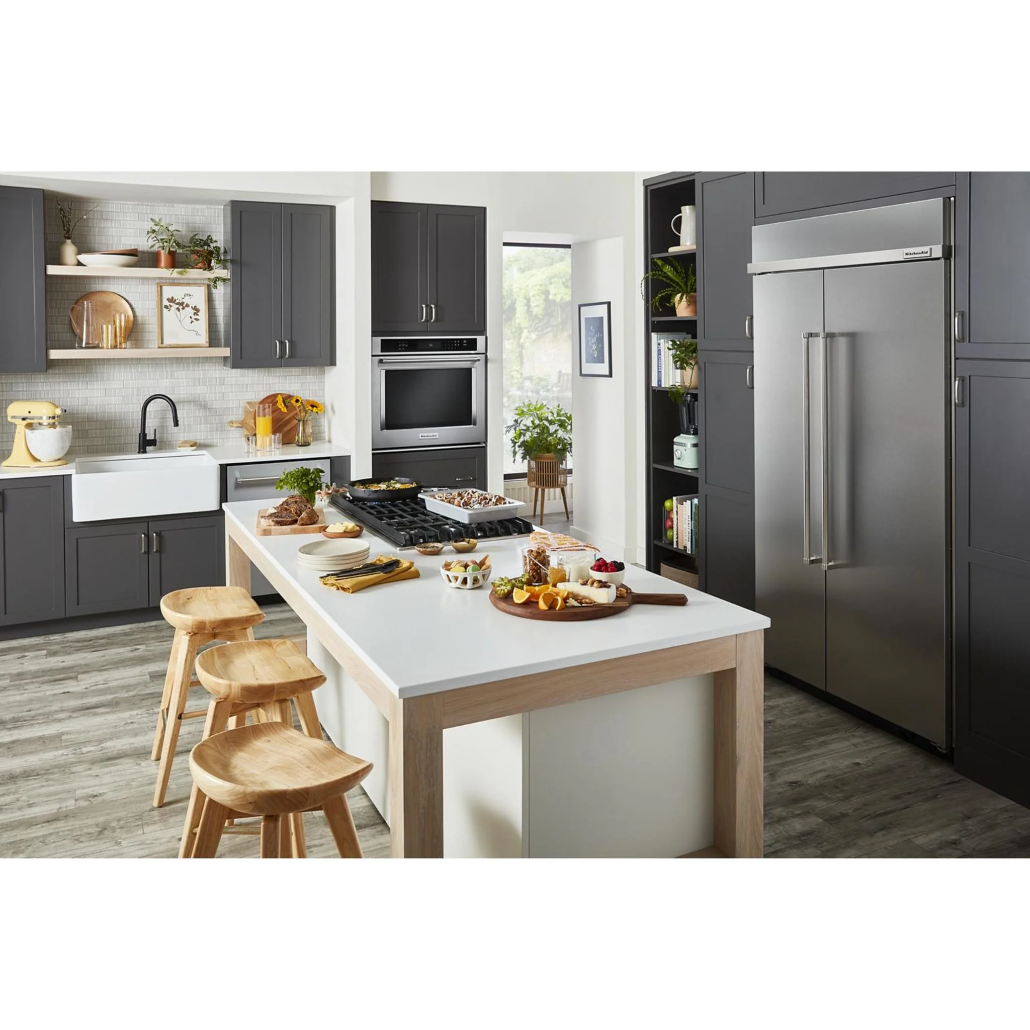KitchenAid 25.5 Cu Ft. 42" Built-In Side-by-Side Refrigerator with PrintShield Finish - Stainless Steel with PrintShield™ Finish (KBSN702MPS) - Image 39