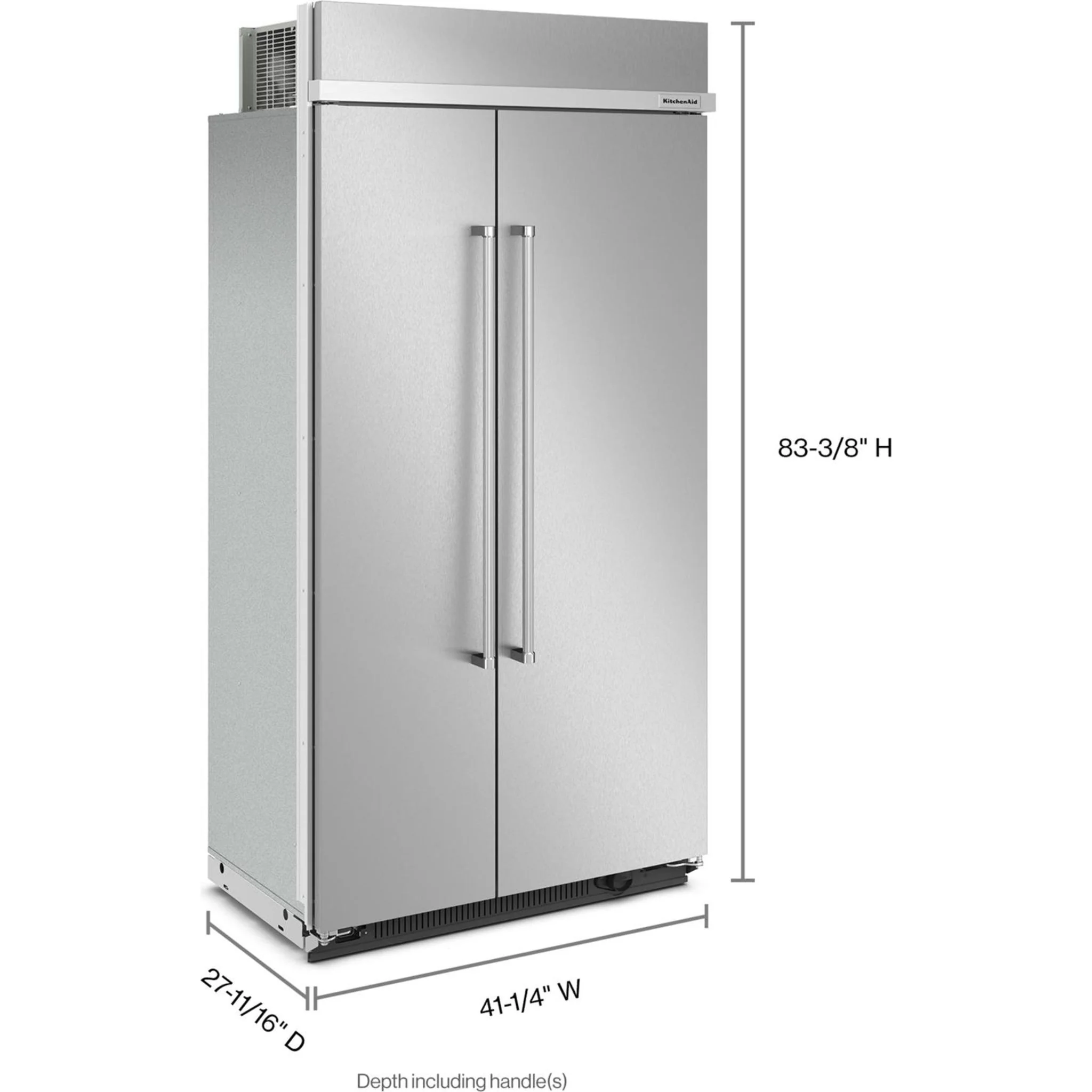 KitchenAid 25.5 Cu Ft. 42" Built-In Side-by-Side Refrigerator with PrintShield Finish - Stainless Steel with PrintShield™ Finish (KBSN702MPS) - Image 46