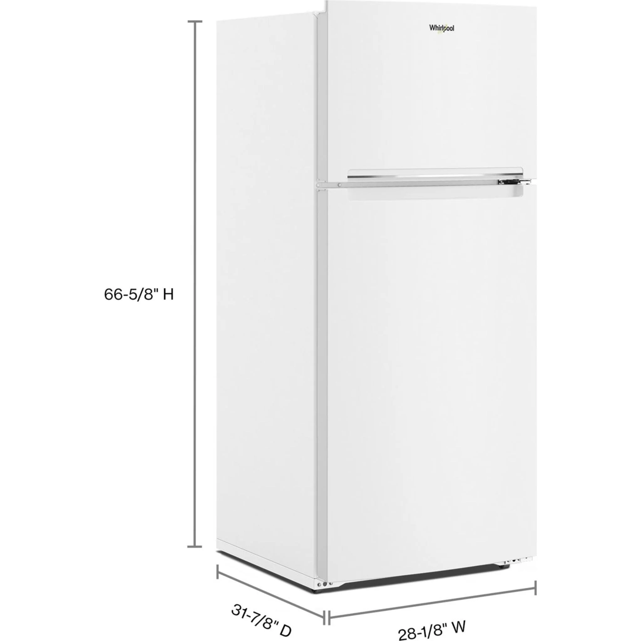 Whirlpool 28-inch Wide Top-Freezer Refrigerator - 16.6 Cu. Ft. -White (WRTX5328PW) - Image 13