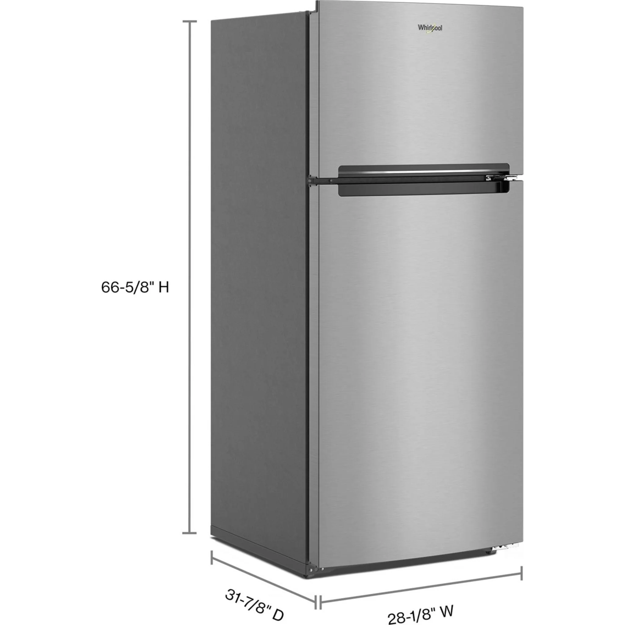 Whirlpool 28-inch Wide Top-Freezer Refrigerator - 16.6 Cu. Ft. -Stainless Steel Finish (WRTX5328PM) - Image 10
