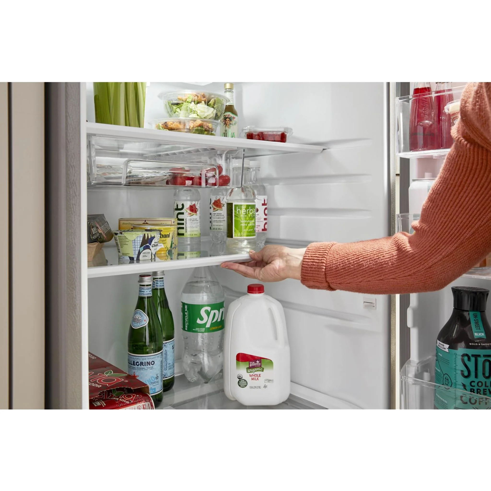Whirlpool 28-inch Wide Top-Freezer Refrigerator - 16.6 Cu. Ft. -Stainless Steel Finish (WRTX5328PM) - Image 7