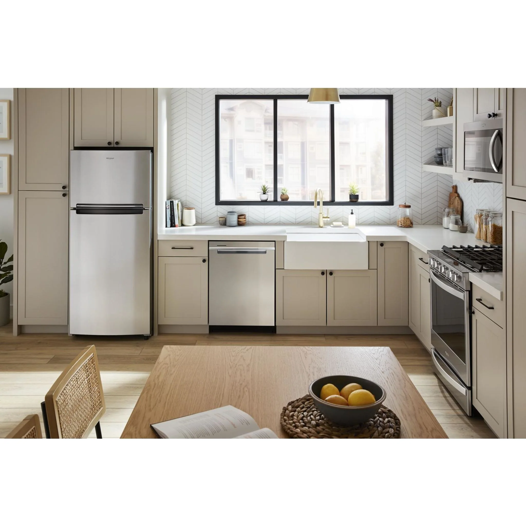 Whirlpool 28-inch Wide Top-Freezer Refrigerator - 16.6 Cu. Ft. -Stainless Steel Finish (WRTX5328PM) - Image 8