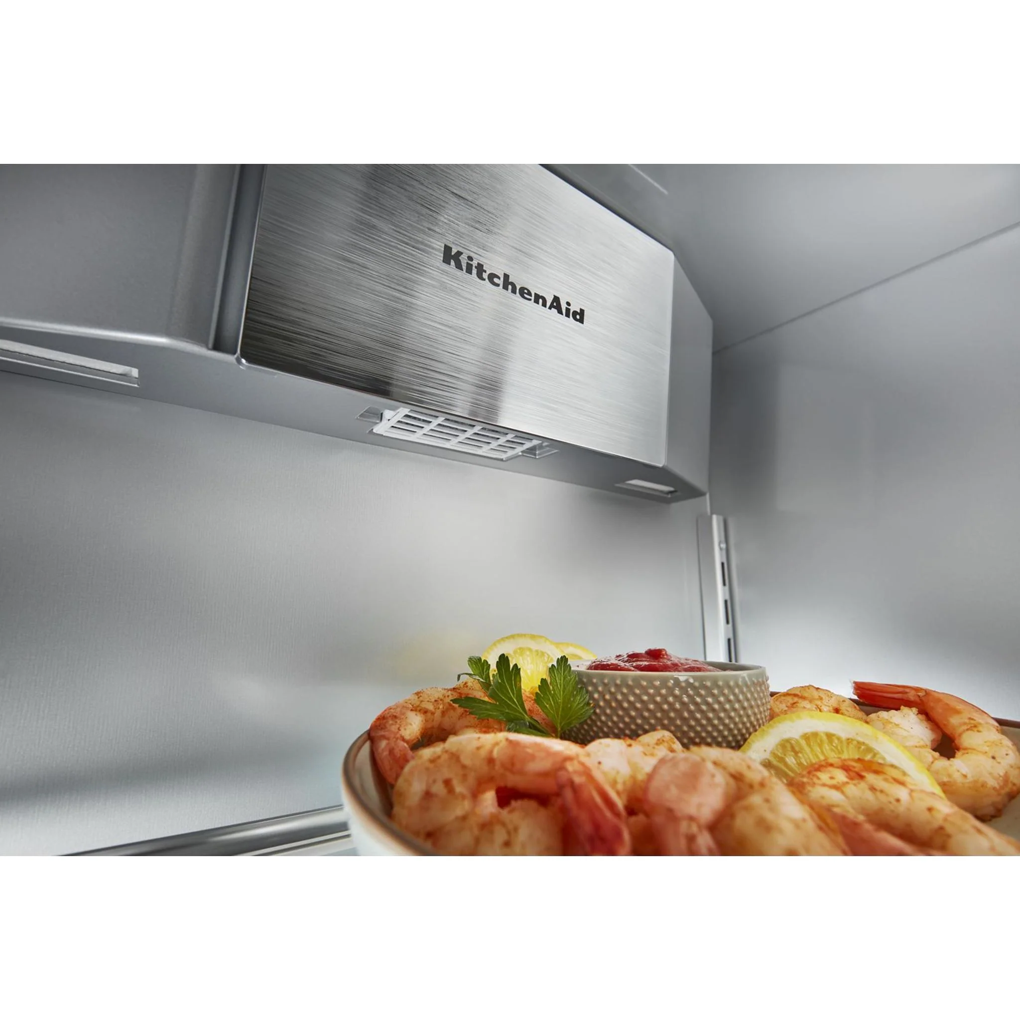 KitchenAid 29.4 cu.ft. 48" Built-In Side-by-Side Refrigerator with Ice and Water Dispenser - Black Stainless Steel with PrintShield™ Finish (KBSD708MBS) - Image 10