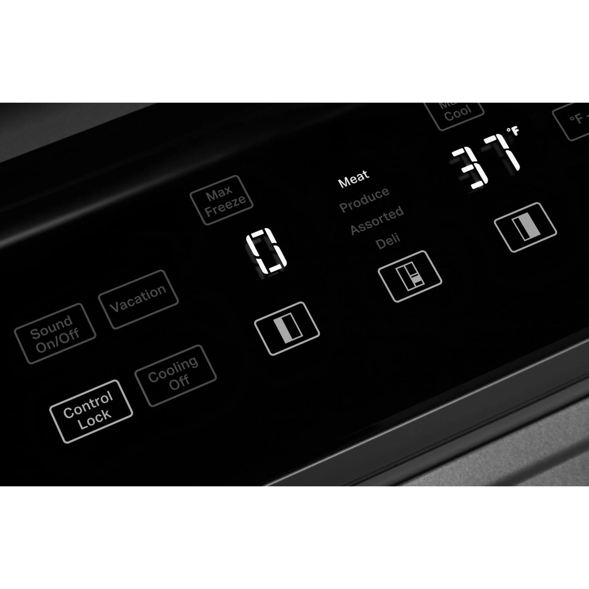 KitchenAid 29.4 cu.ft. 48" Built-In Side-by-Side Refrigerator with Ice and Water Dispenser - Black Stainless Steel with PrintShield™ Finish (KBSD708MBS) - Image 15