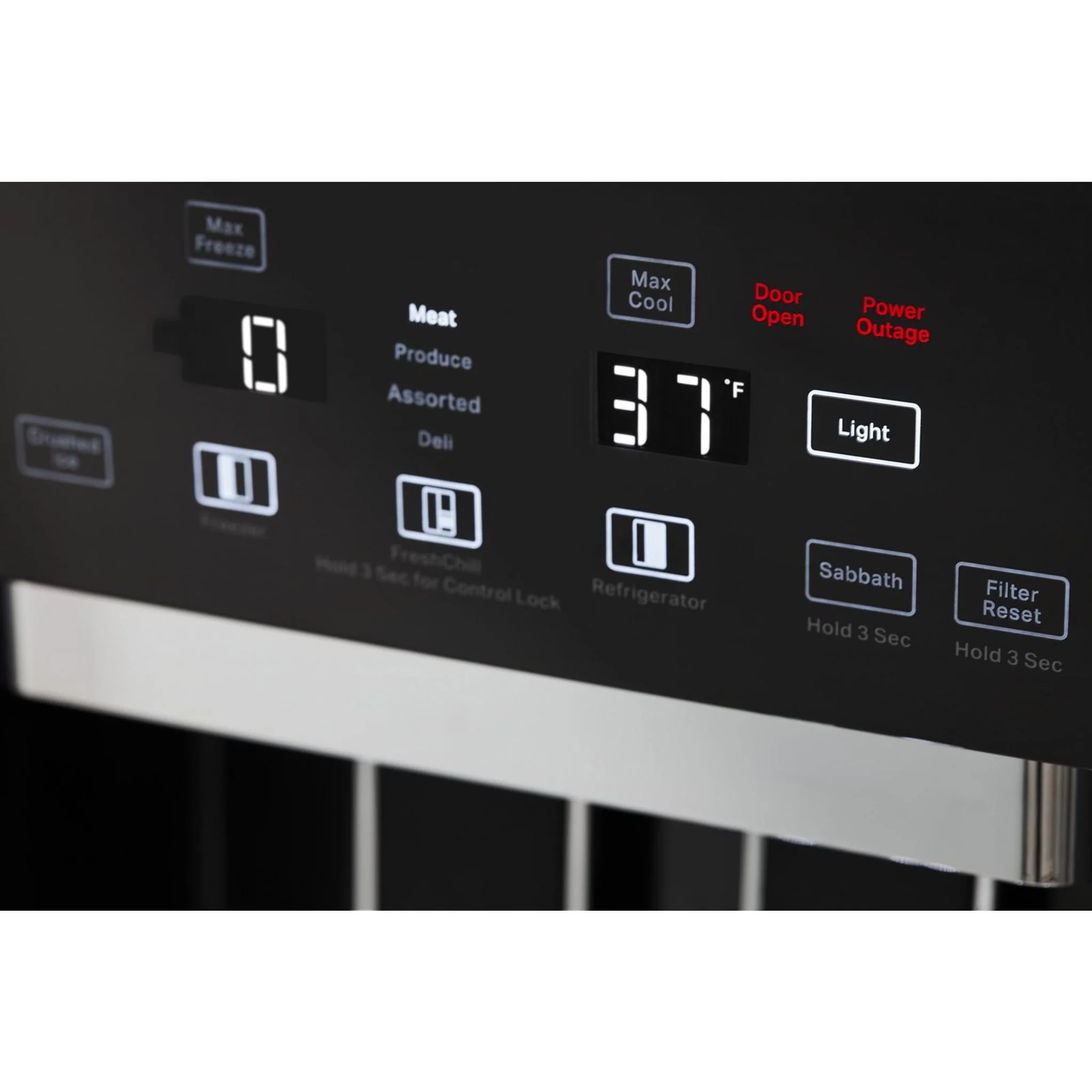 KitchenAid 29.4 cu.ft. 48" Built-In Side-by-Side Refrigerator with Ice and Water Dispenser - Black Stainless Steel with PrintShield™ Finish (KBSD708MBS) - Image 23