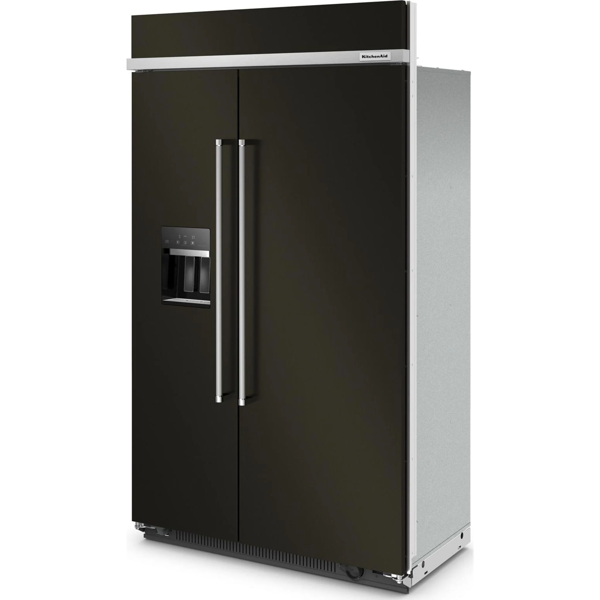 KitchenAid 29.4 cu.ft. 48" Built-In Side-by-Side Refrigerator with Ice and Water Dispenser - Black Stainless Steel with PrintShield™ Finish (KBSD708MBS) - Image 28