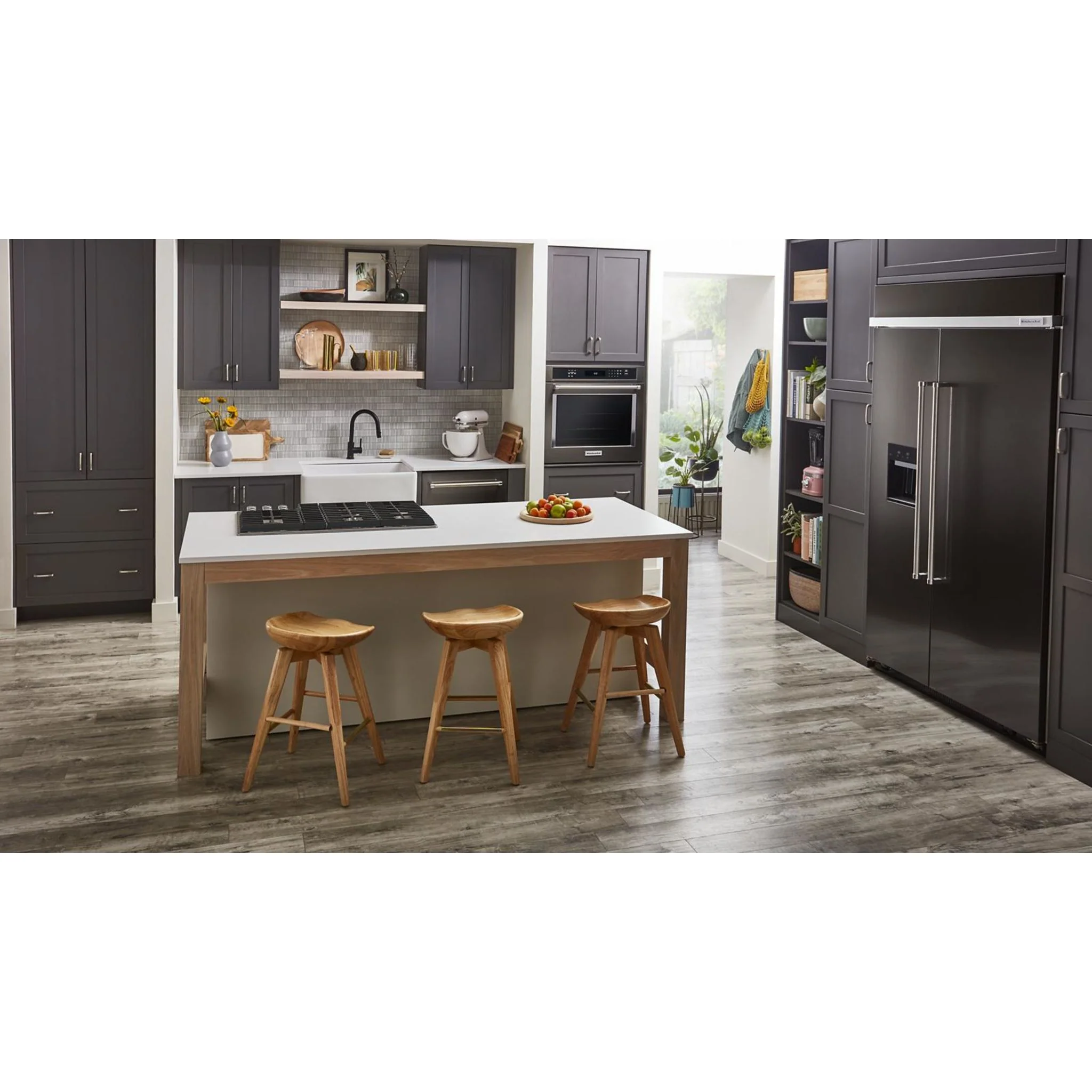 KitchenAid 29.4 cu.ft. 48" Built-In Side-by-Side Refrigerator with Ice and Water Dispenser - Black Stainless Steel with PrintShield™ Finish (KBSD708MBS) - Image 38
