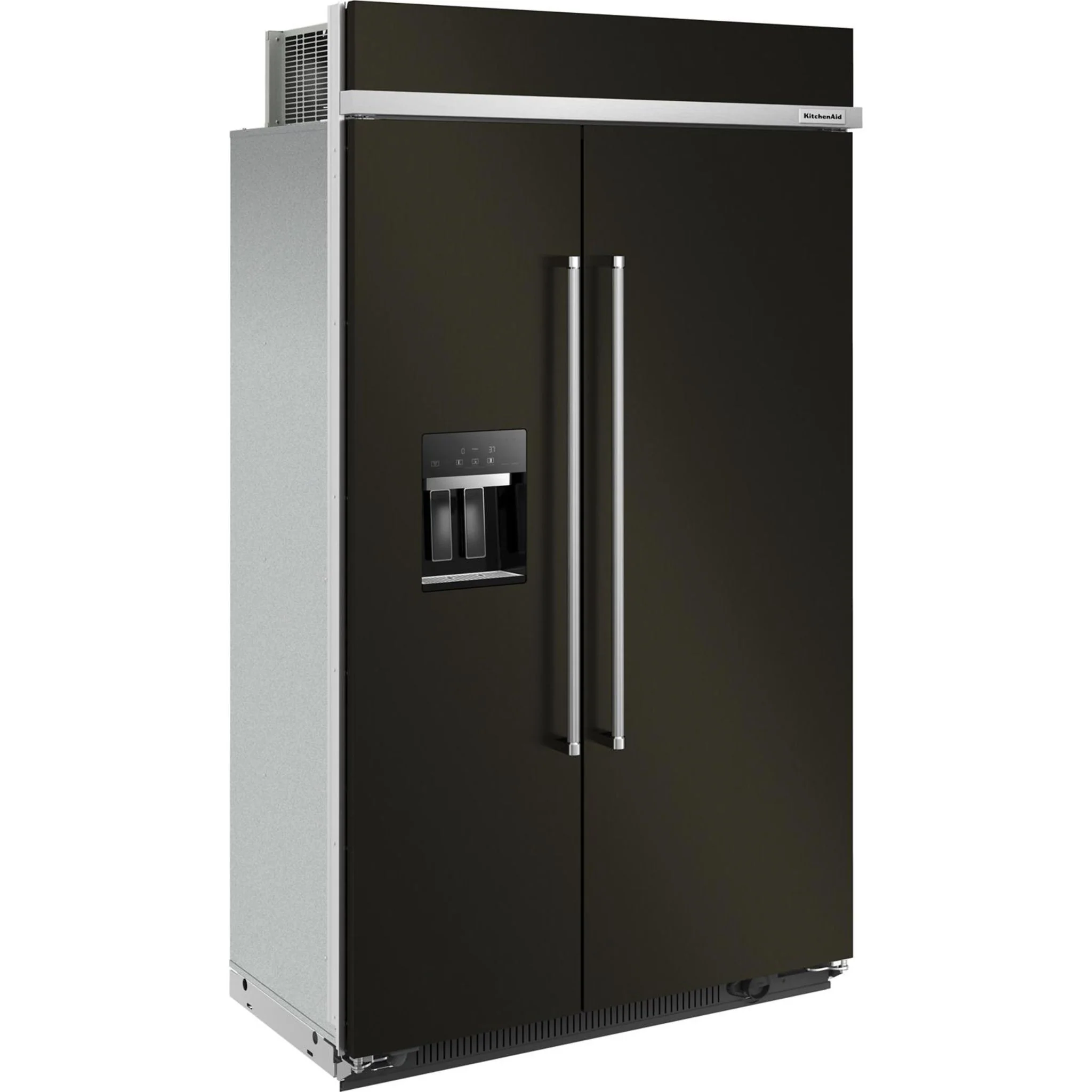 KitchenAid 29.4 cu.ft. 48" Built-In Side-by-Side Refrigerator with Ice and Water Dispenser - Black Stainless Steel with PrintShield™ Finish (KBSD708MBS) - Image 48