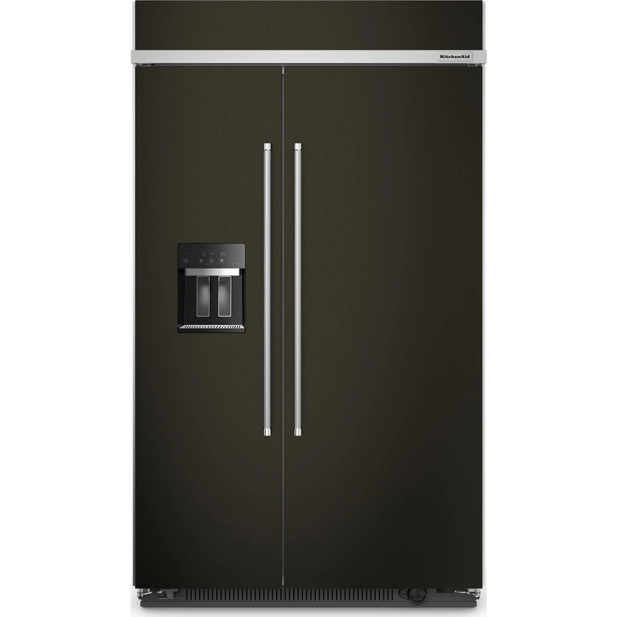 KitchenAid 29.4 cu.ft. 48" Built-In Side-by-Side Refrigerator with Ice and Water Dispenser - Black Stainless Steel with PrintShield™ Finish (KBSD708MBS) - Image 7