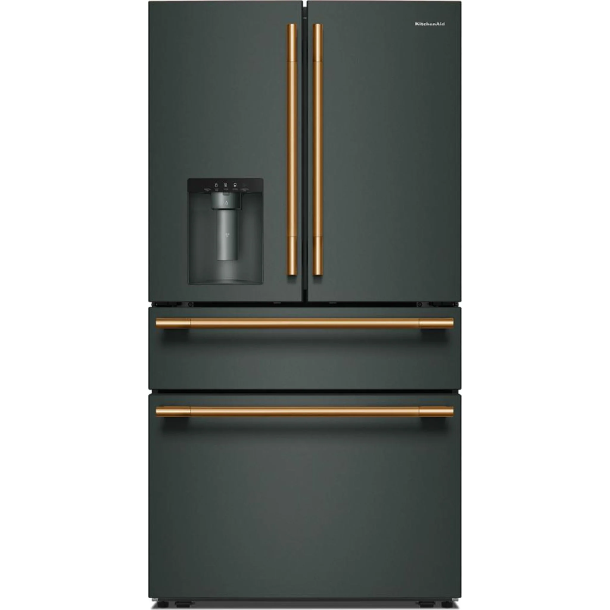 KitchenAid 29 cu. ft. French Door Refrigerator with Exterior Water and Ice and FreshChillFull-Width Refrigerated Drawer - Juniper (KRMF436SJP) - Image 4