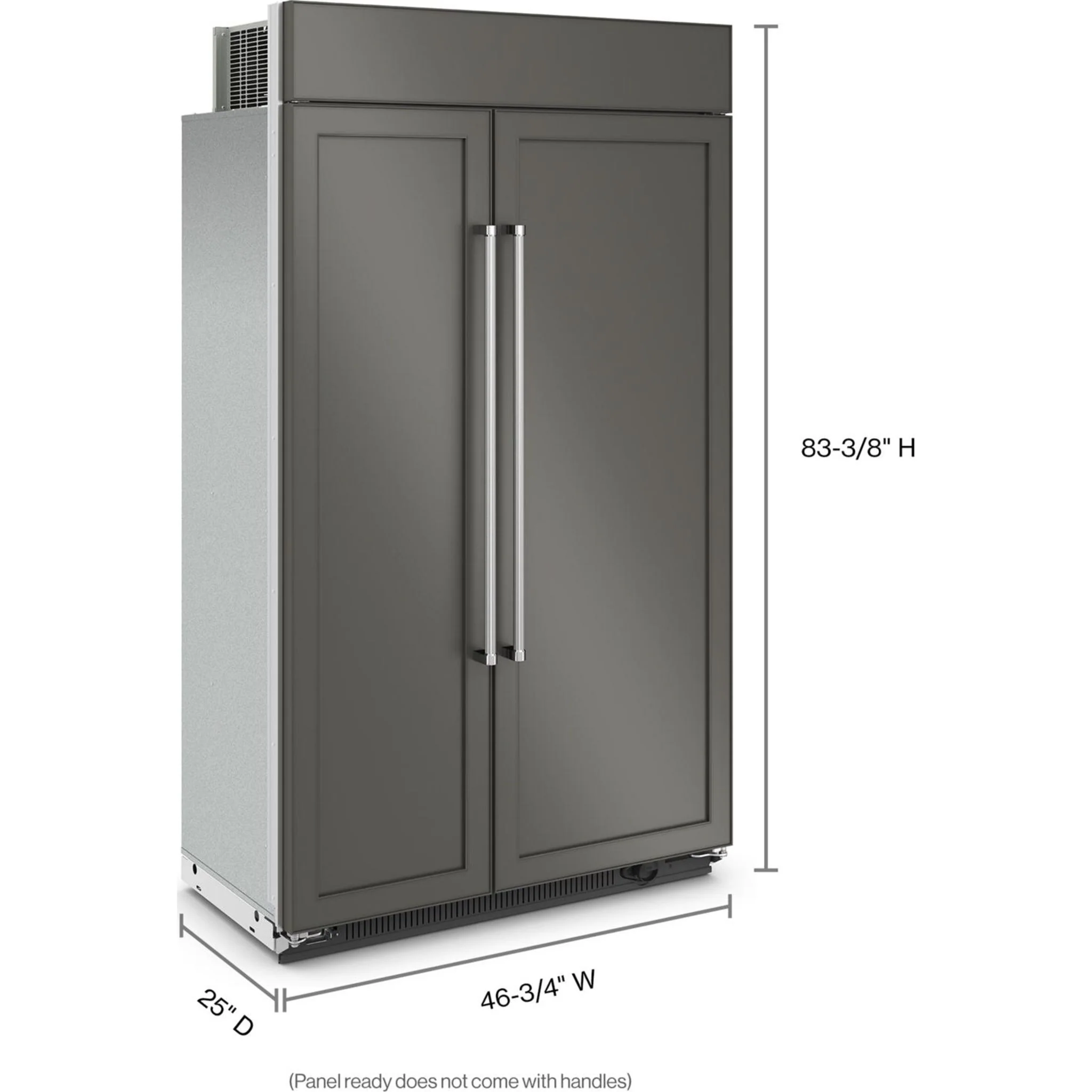 KitchenAid 30 cu.ft. 48"" Built-In Side-by-Side Refrigerator with Panel-Ready Doors - Panel Ready (KBSN708MPA) - Image 48