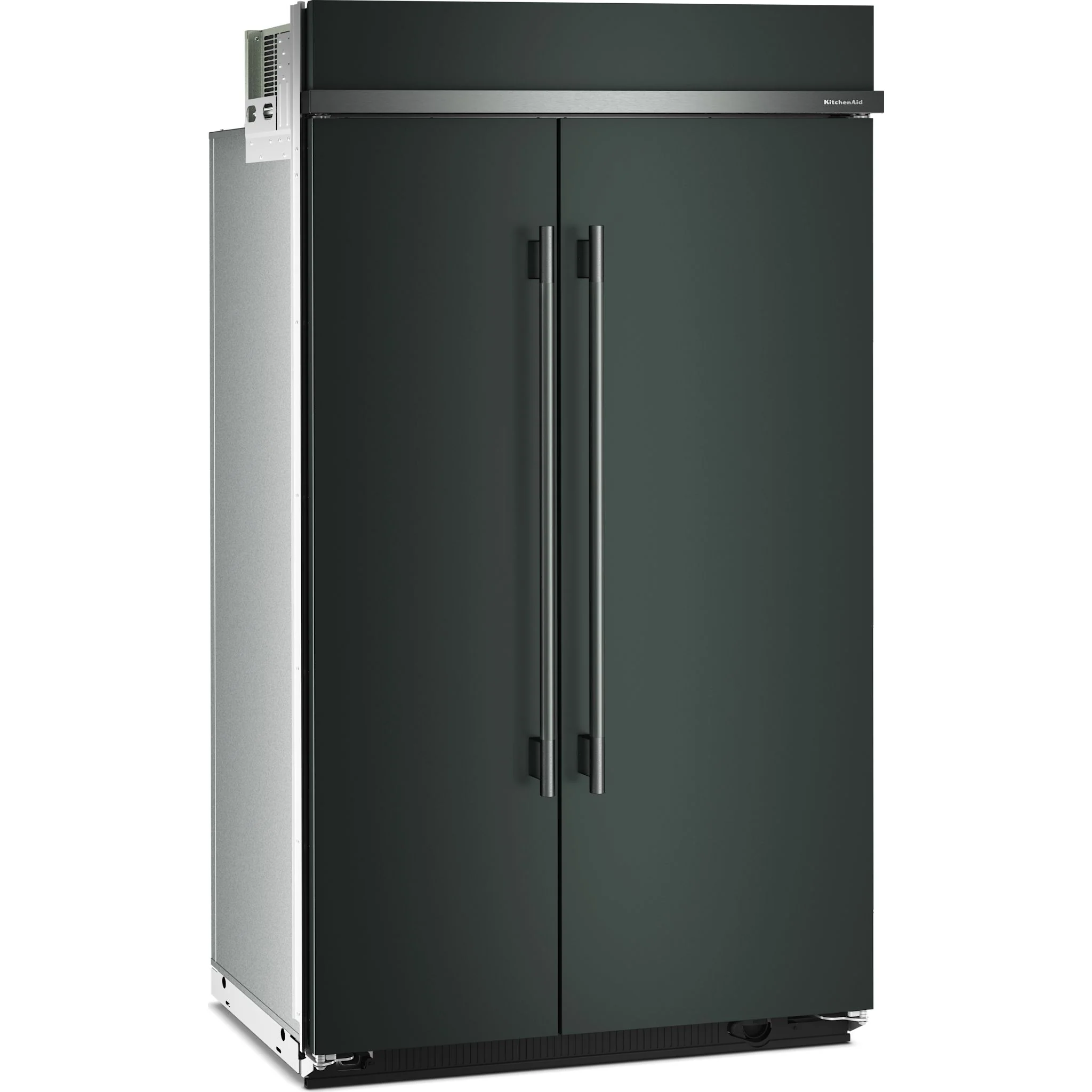 KitchenAid 30 Cu. Ft. 48" Built-In Side-by-Side Refrigerator with Platinum Interior - Juniper (KBSN748SJP) - Image 2