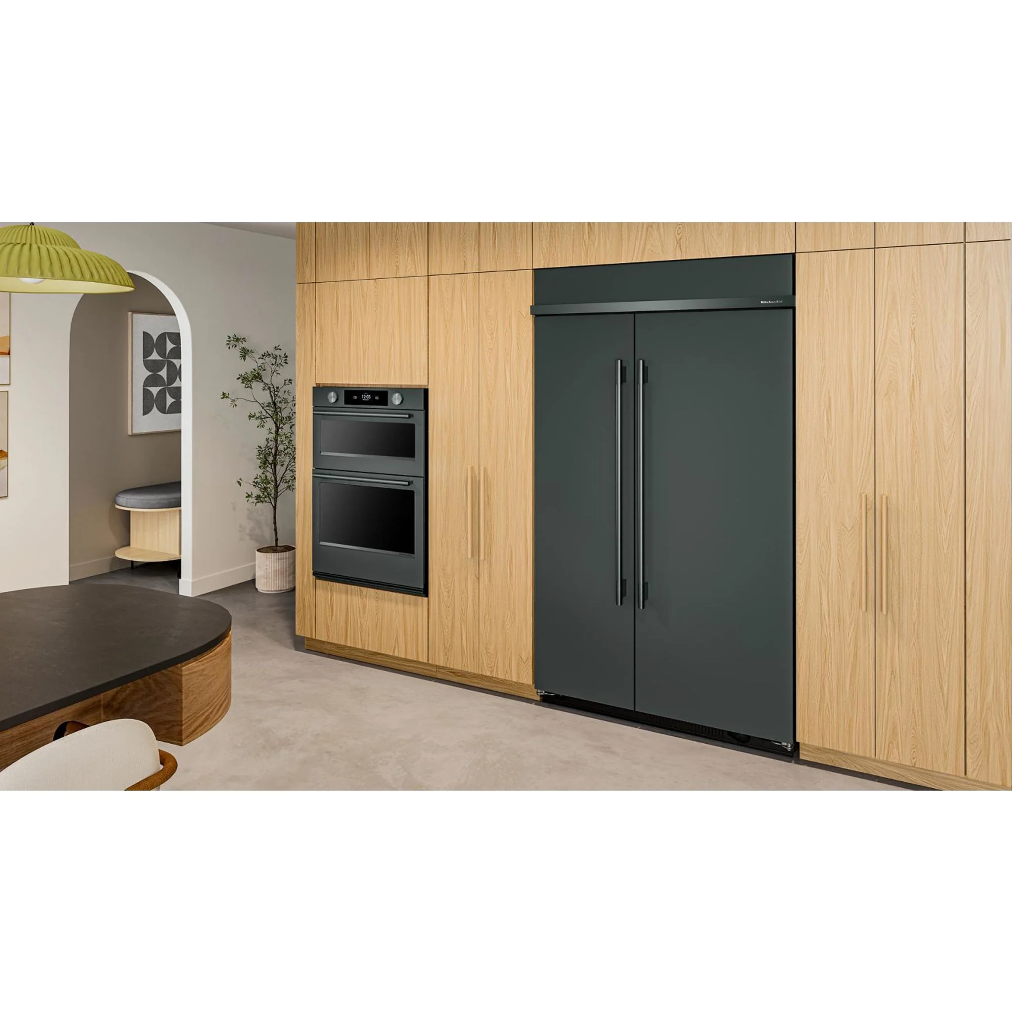 KitchenAid 30 Cu. Ft. 48" Built-In Side-by-Side Refrigerator with Platinum Interior - Juniper (KBSN748SJP) - Image 5